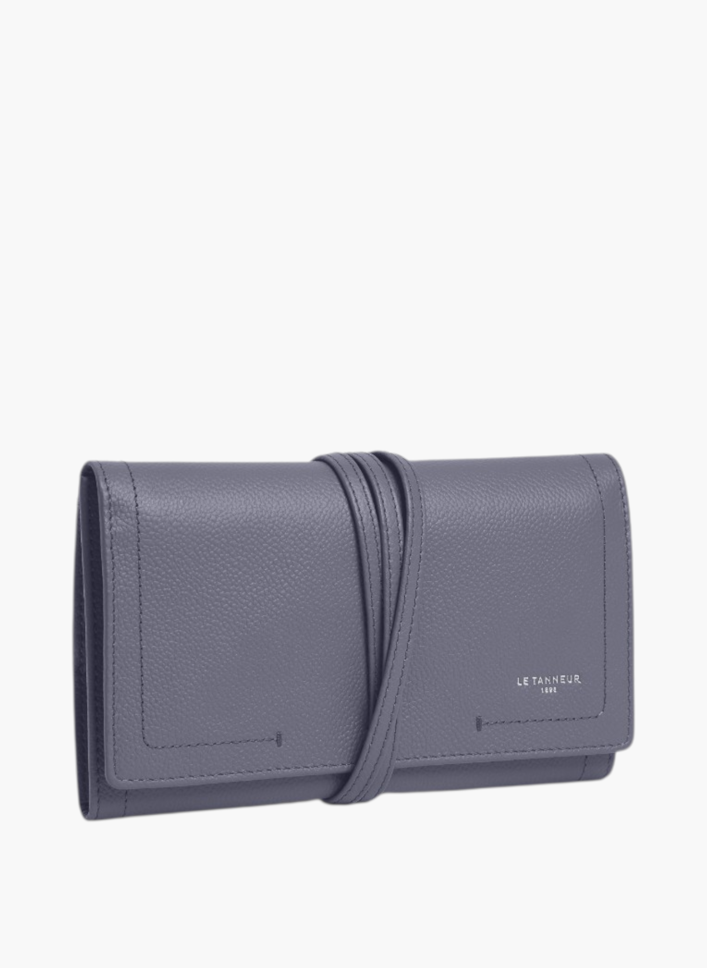 Coffret bijoux de voyage en cuir grainé LE TANNEUR Bleu