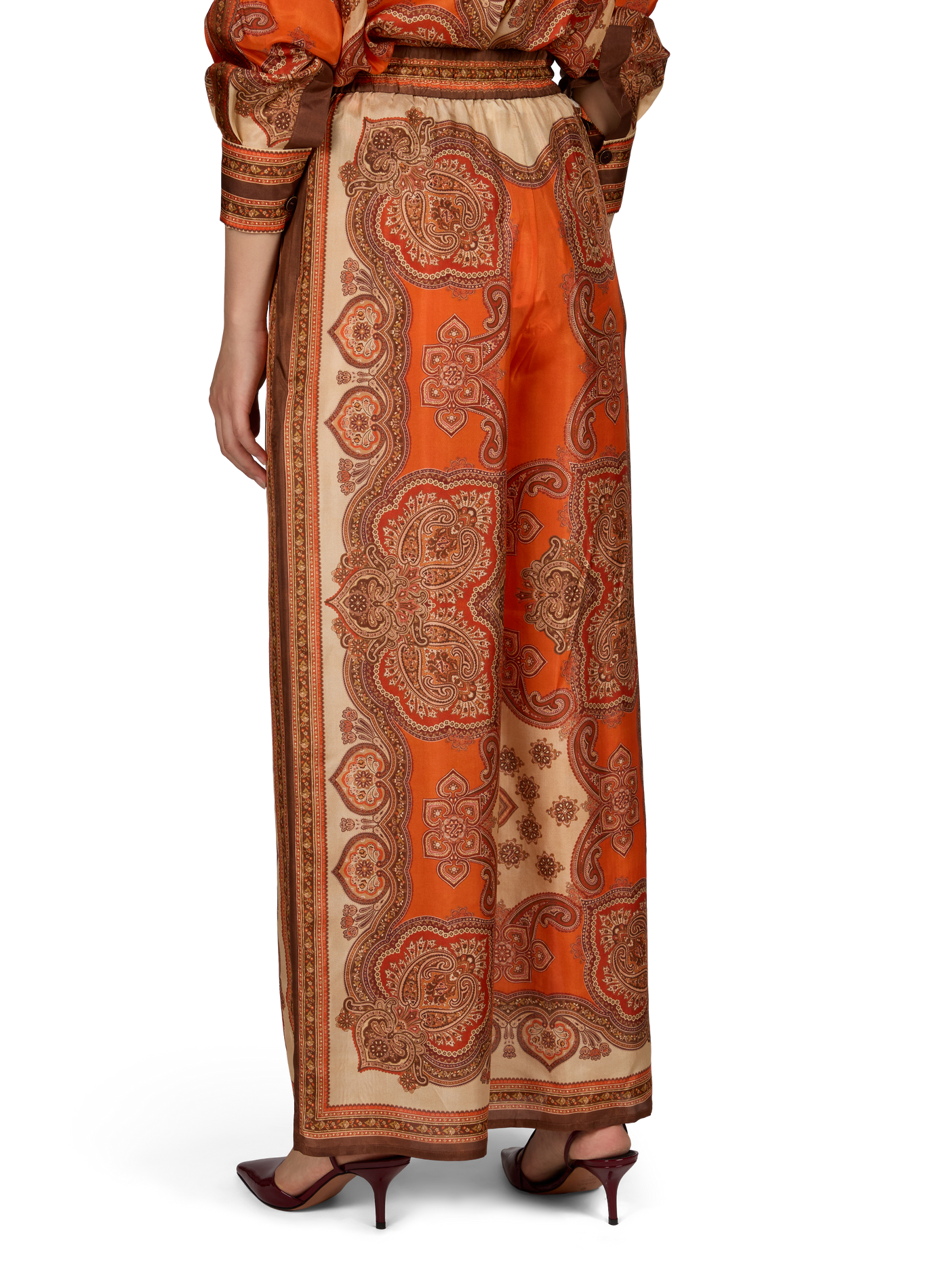 Fließende Seidenhose Mahon ZIMMERMANN Orange
