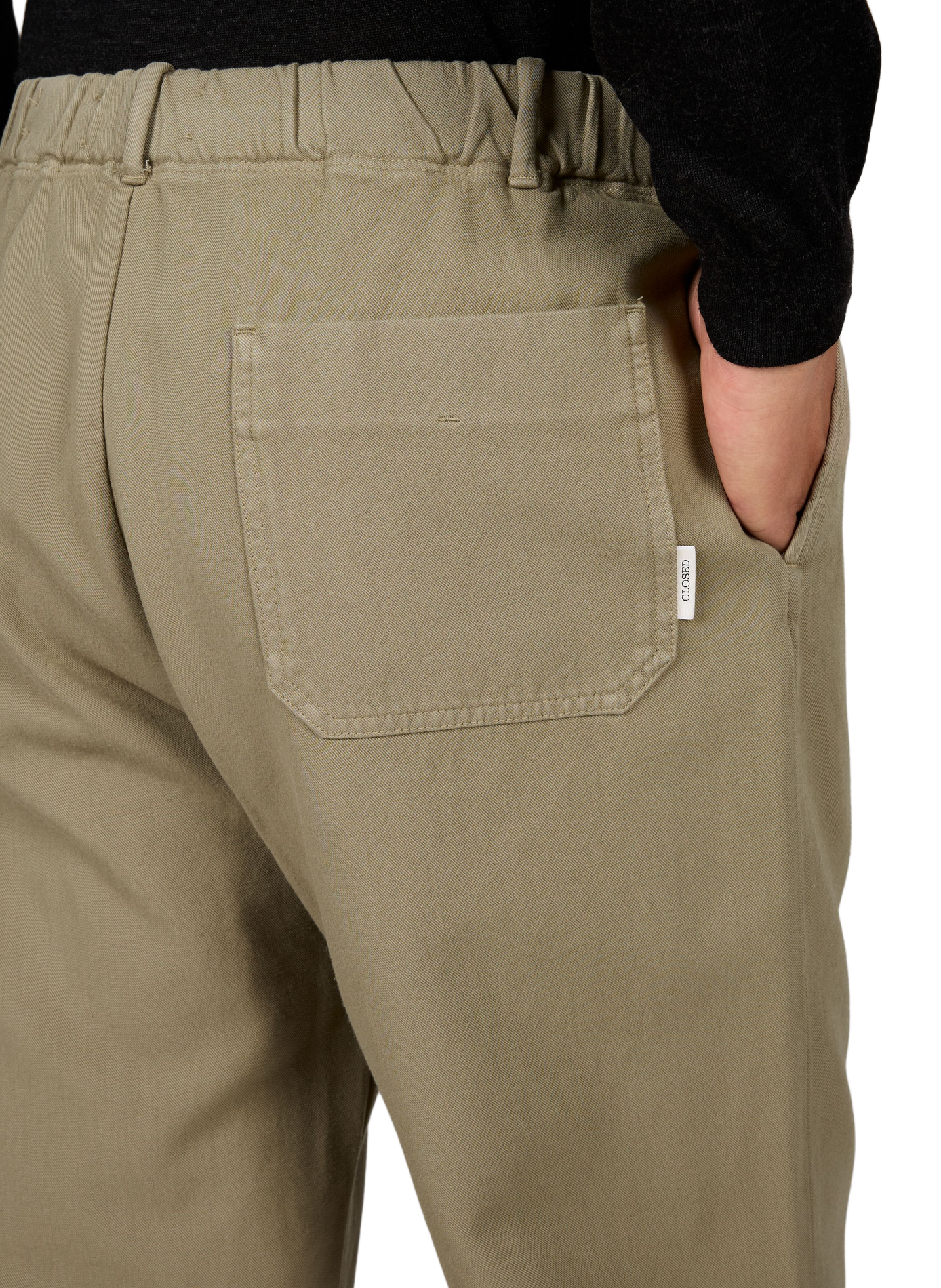 Pantalon large en coton mélangé CLOSED Beige