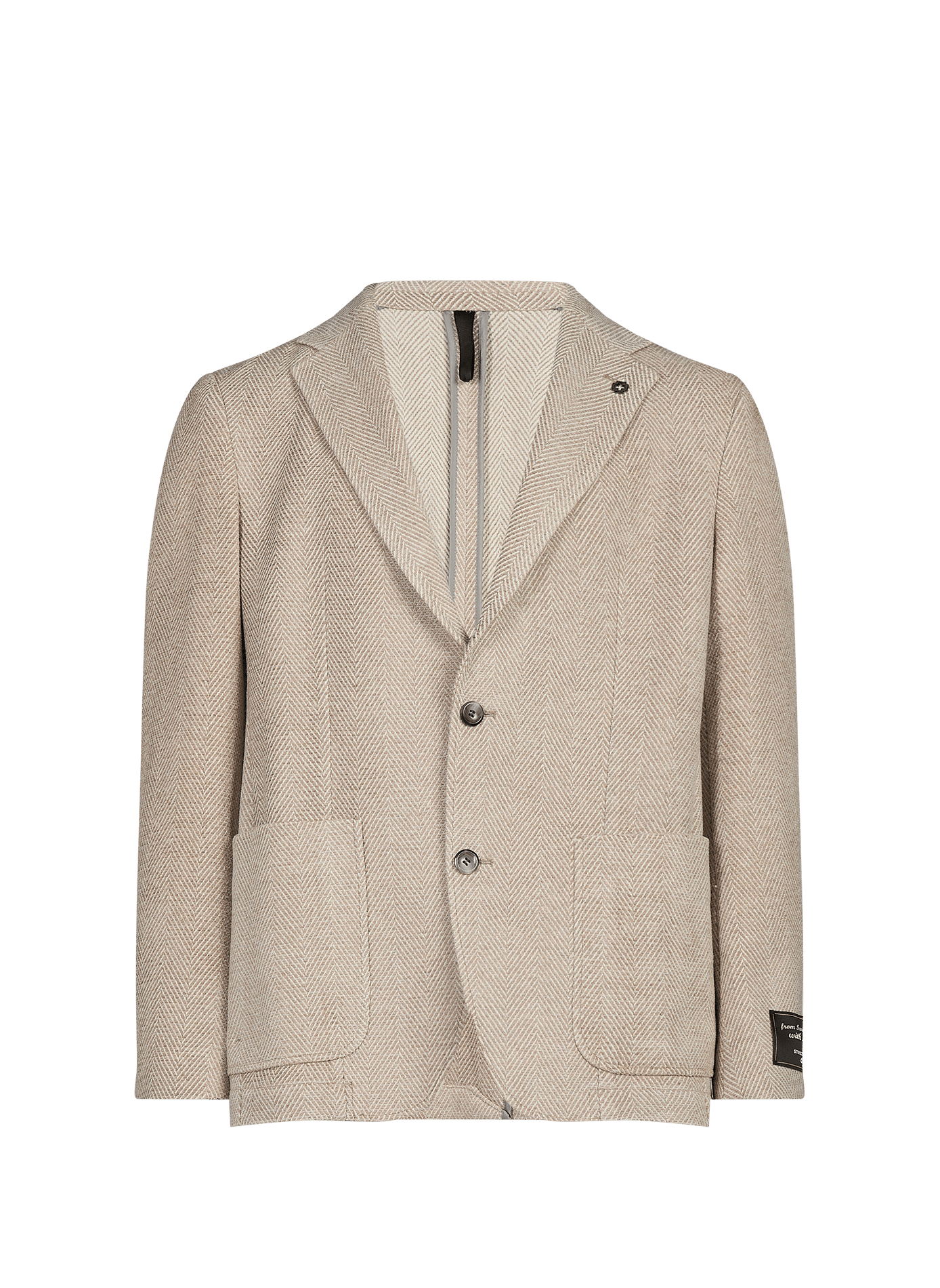 Gerader Blazer aus Wollmischung STRELLSON Beige