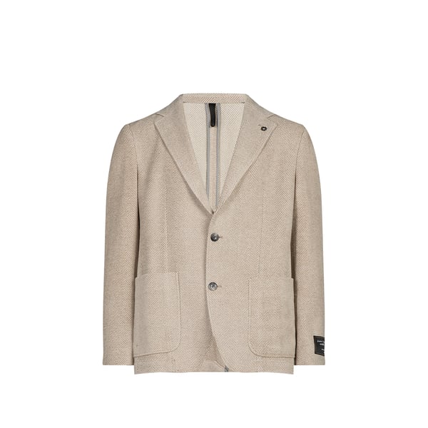 Blazer droit en laine mélangée Blazer droit en laine mélangée