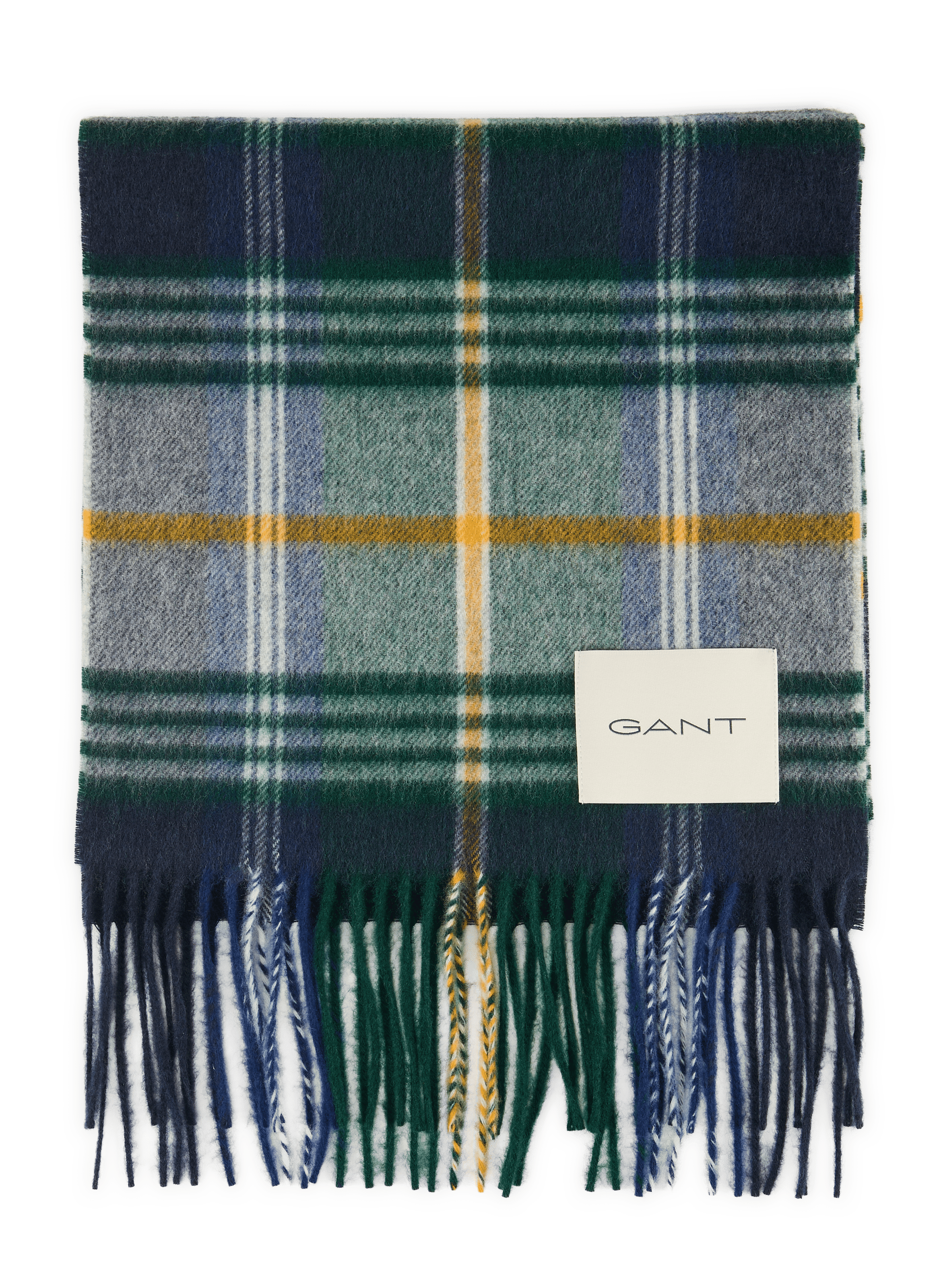 Kariertes Wollschal GANT Blau