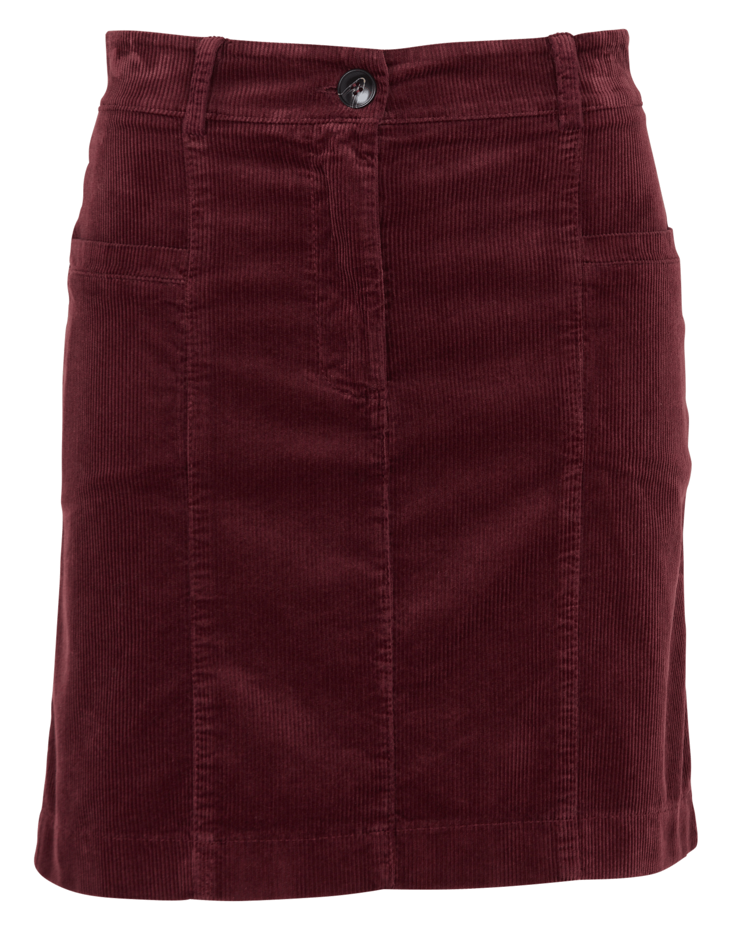 Korte rok van ribfluweel met katoenmix LA FEE MARABOUTEE Rood