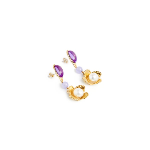 Boucles d'oreille Lilas