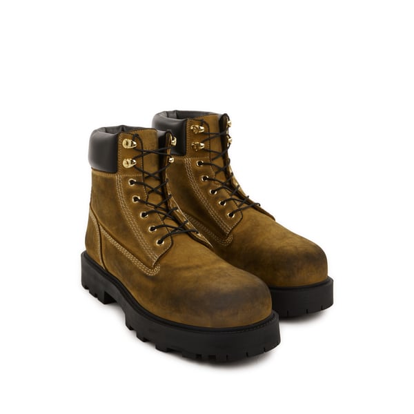 Bottines à lacets en cuir