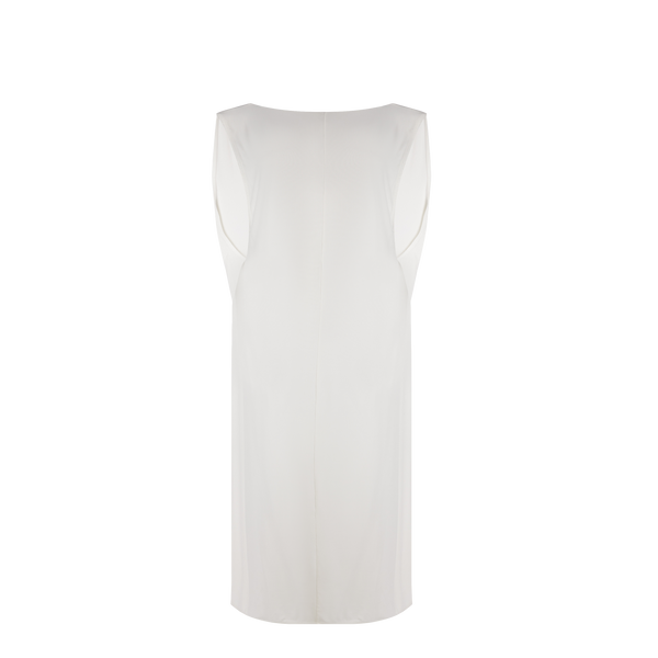 Jacquemus La Dressing Gown Capa Open Back Dress In White