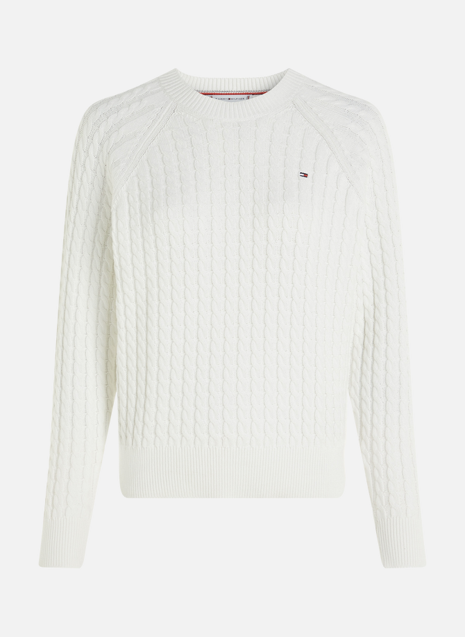 TOMMY HILFIGER woven knit sweater