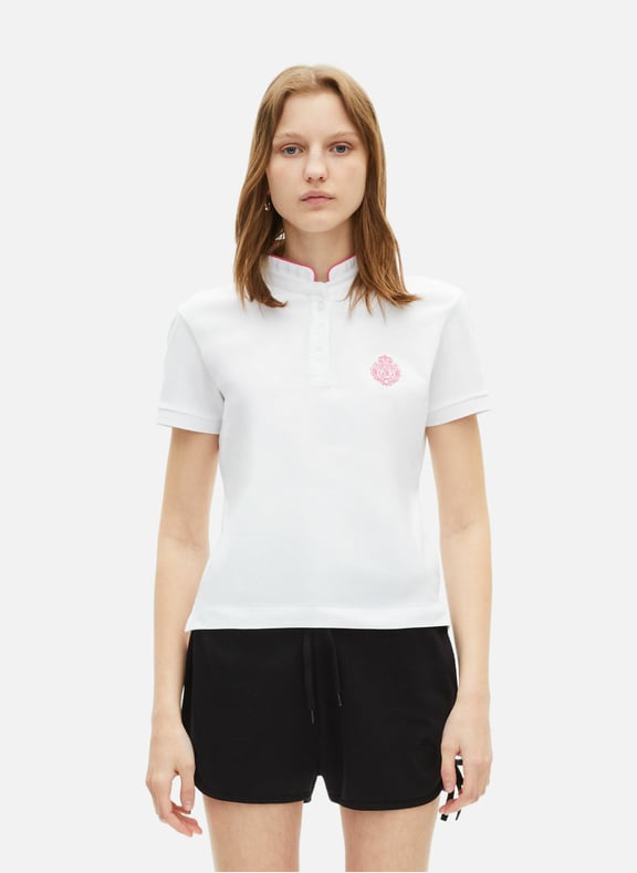 Polo col contrasté Blanc by THE KOOPLES THE KOOPLES Polo col contrasté Blanc