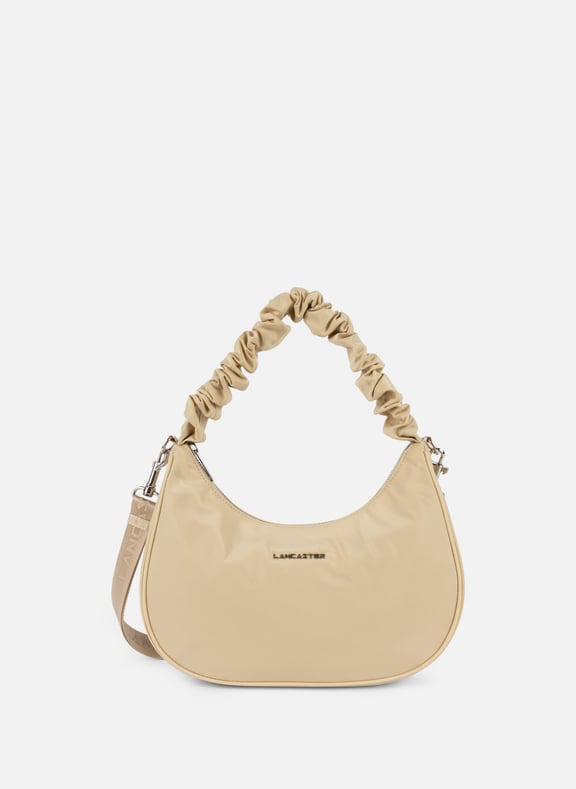 Sac hobo - basic chouchou Beige by LANCASTER LANCASTER Sac hobo - basic chouchou Beige