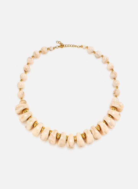 Collier à perles Blanc by AU PRINTEMPS PARIS AU PRINTEMPS PARIS Collier à perles Blanc