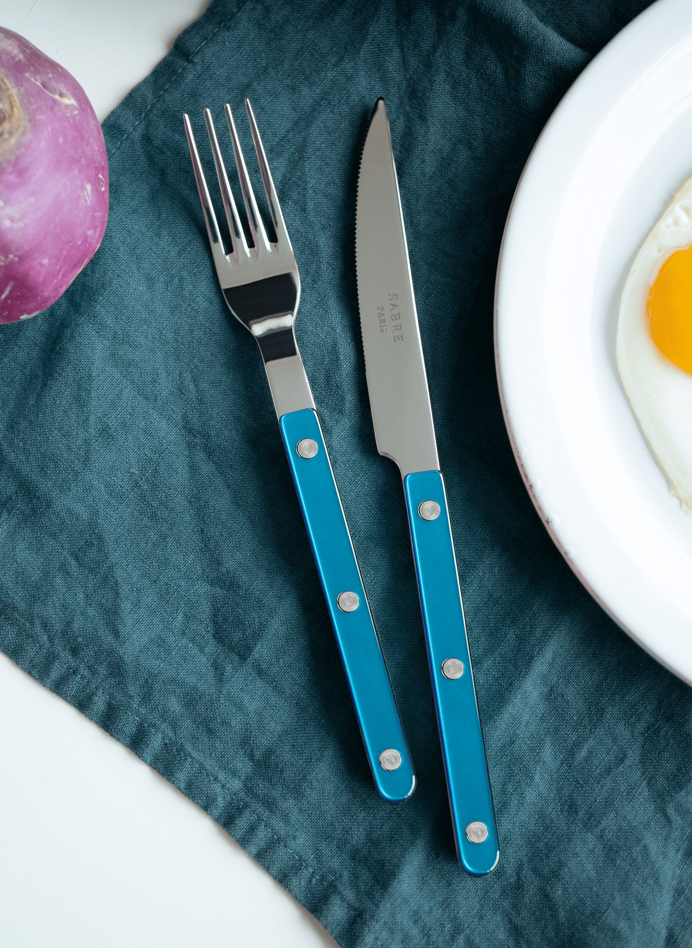 Fourchette de table, bistrot pearly SABRE PARIS Bleu