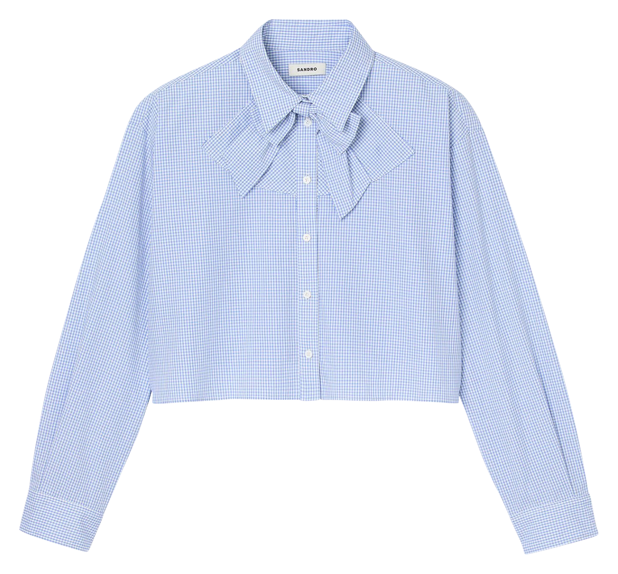 Chemise col classique en coton SANDRO Bleu