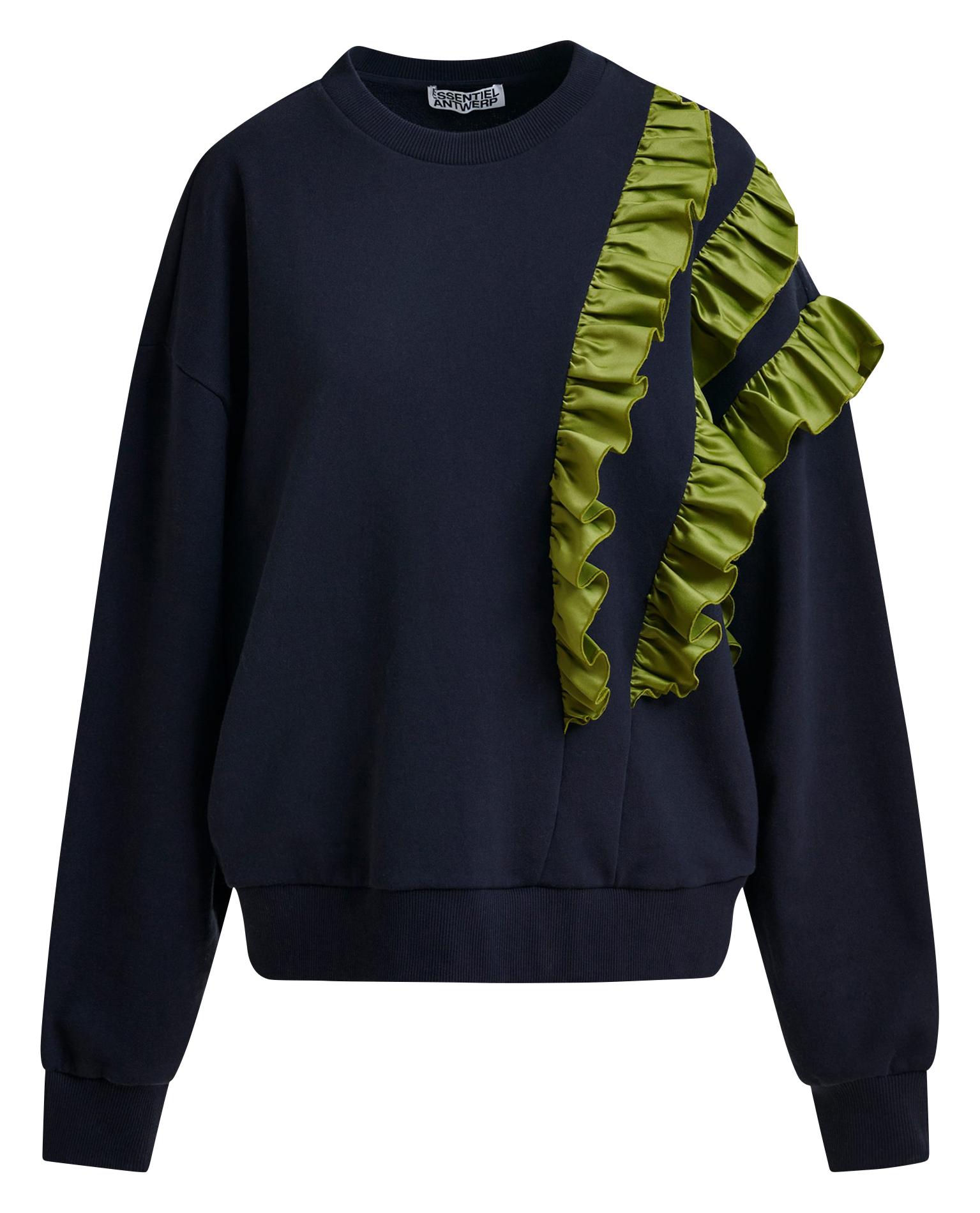 Sweat col rond en coton mélangé iwave ESSENTIEL ANTWERP Bleu