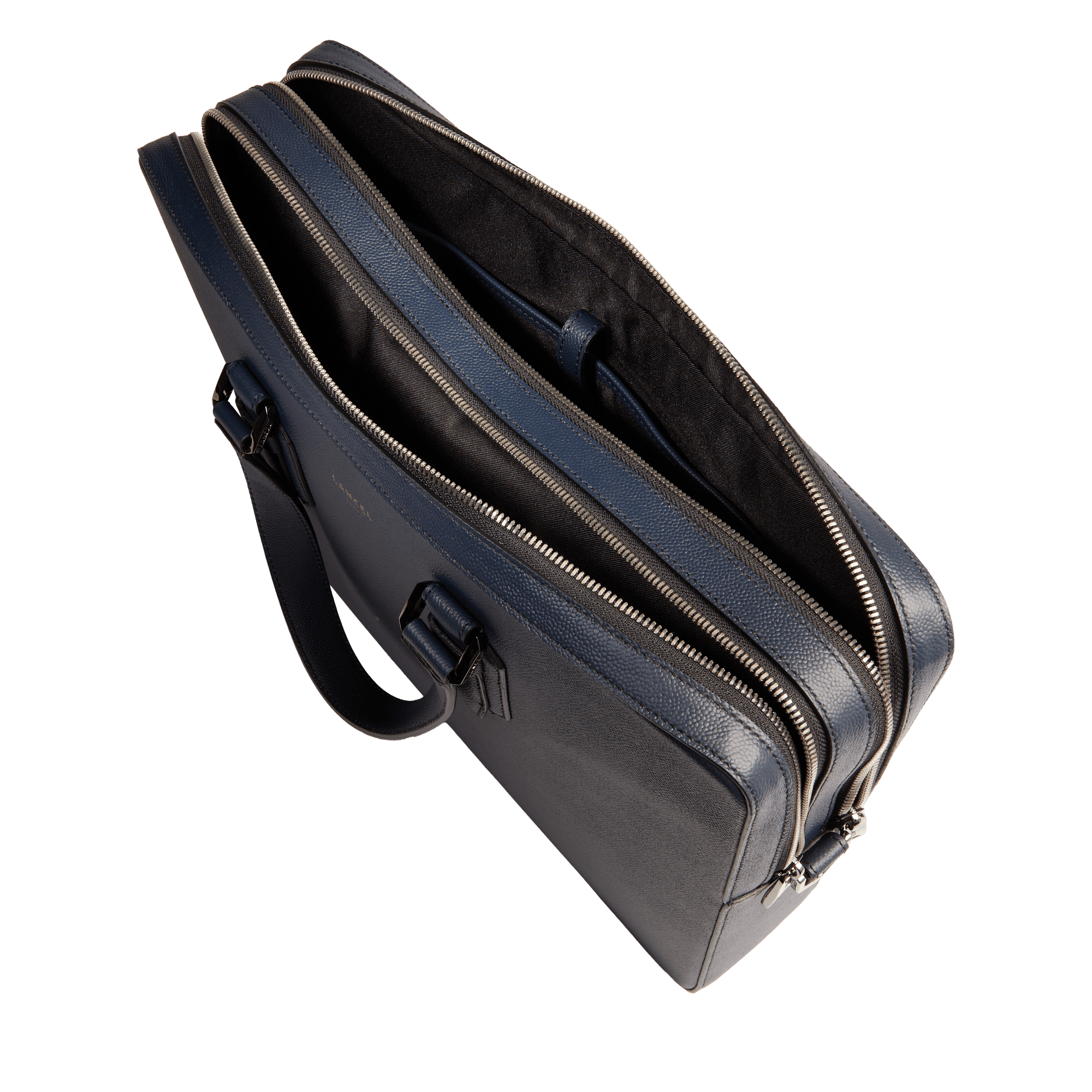 Porte-documents zippé 15"6 charlie de lancel en cuir LANCEL Bleu