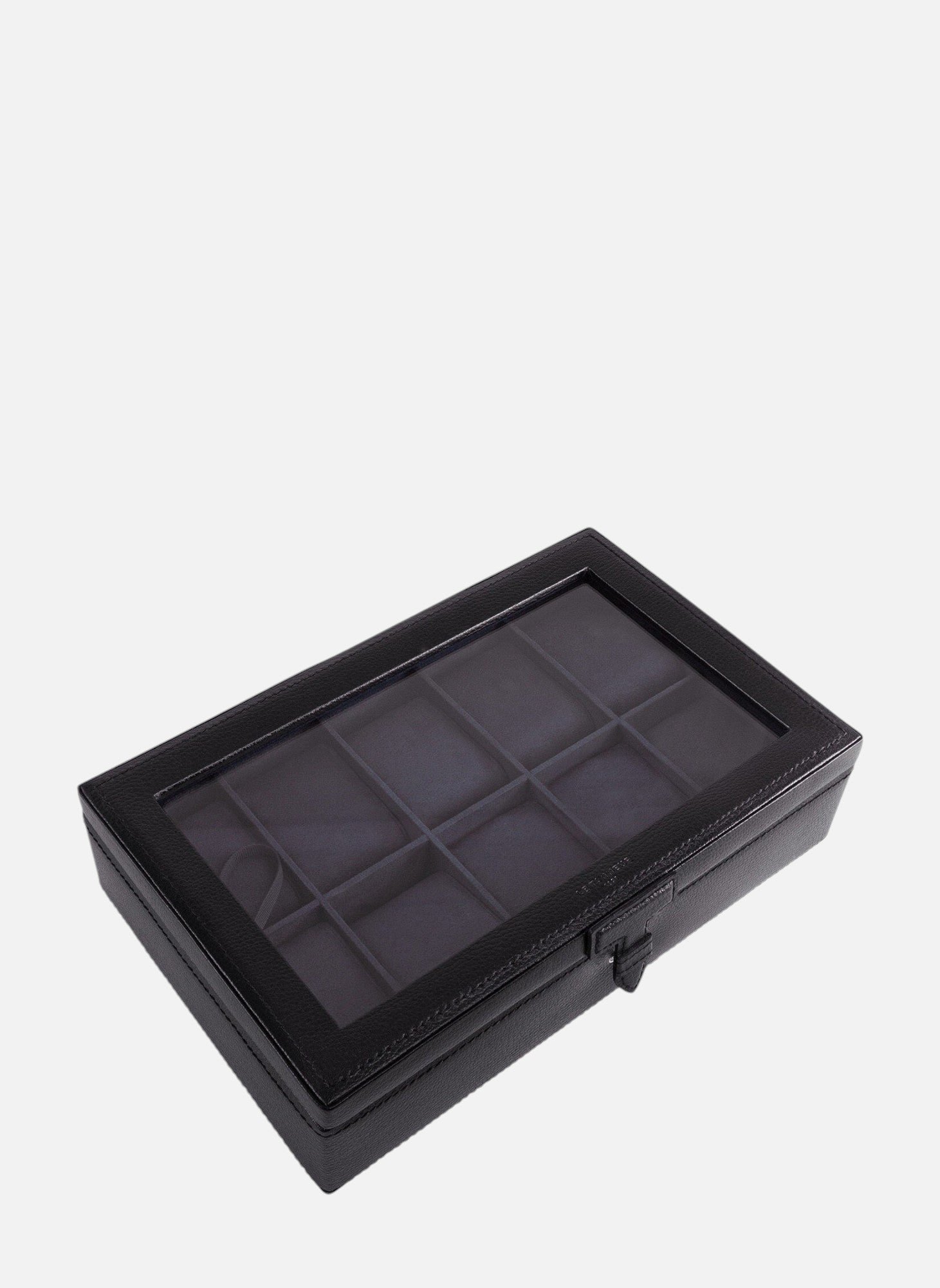 Coffret 10 montres en cuir LE TANNEUR Noir