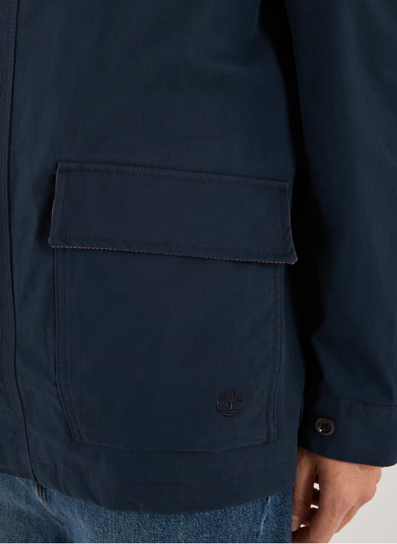 Blouson col classique en coton mélangé | Bleu by TIMBERLAND Blouson col classique en coton mélangé Bleu