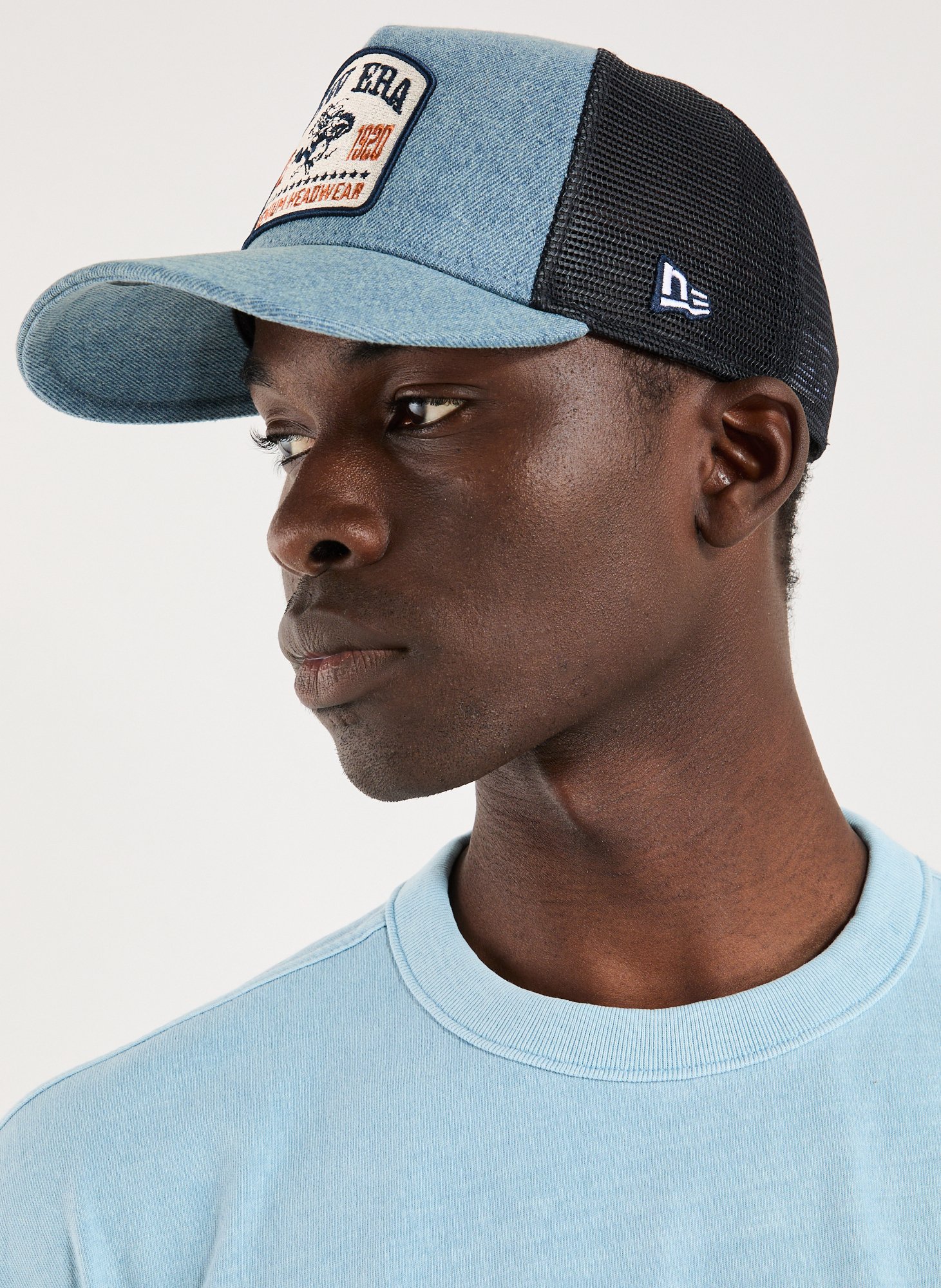 Casquette brodée à visière incurvée NEW ERA Bleu