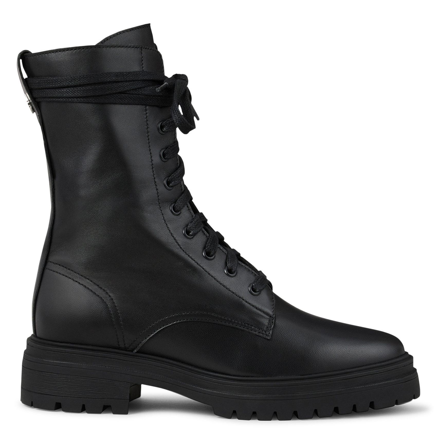 BA&SH Bottes en cuir celeste Noir