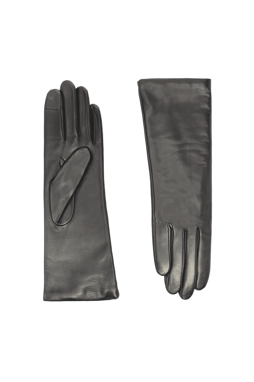 Gants christina femme cuir doublés cachemire AGNELLE Noir
