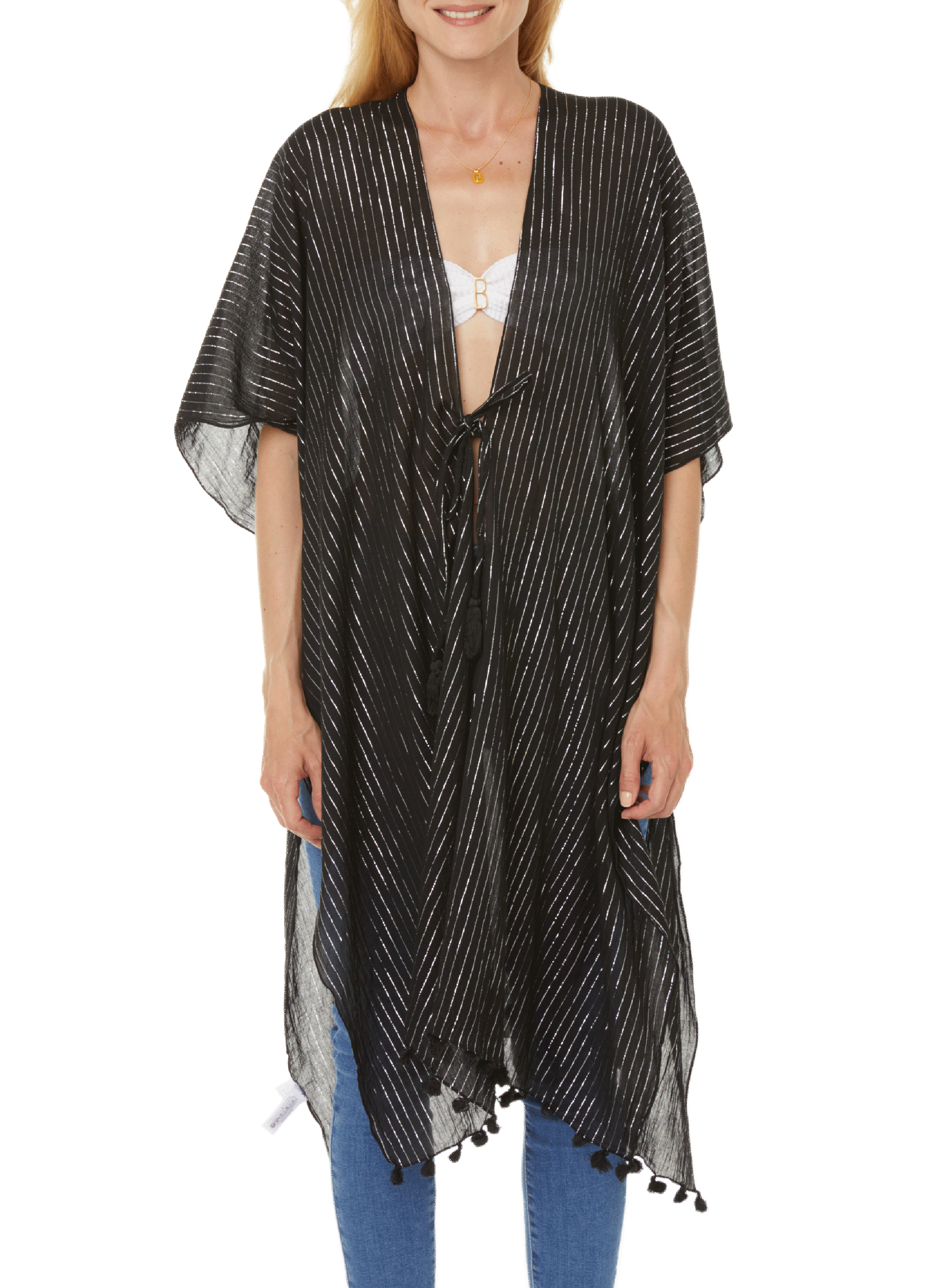 SAISON 1865 Robe Andrea en coton Noir