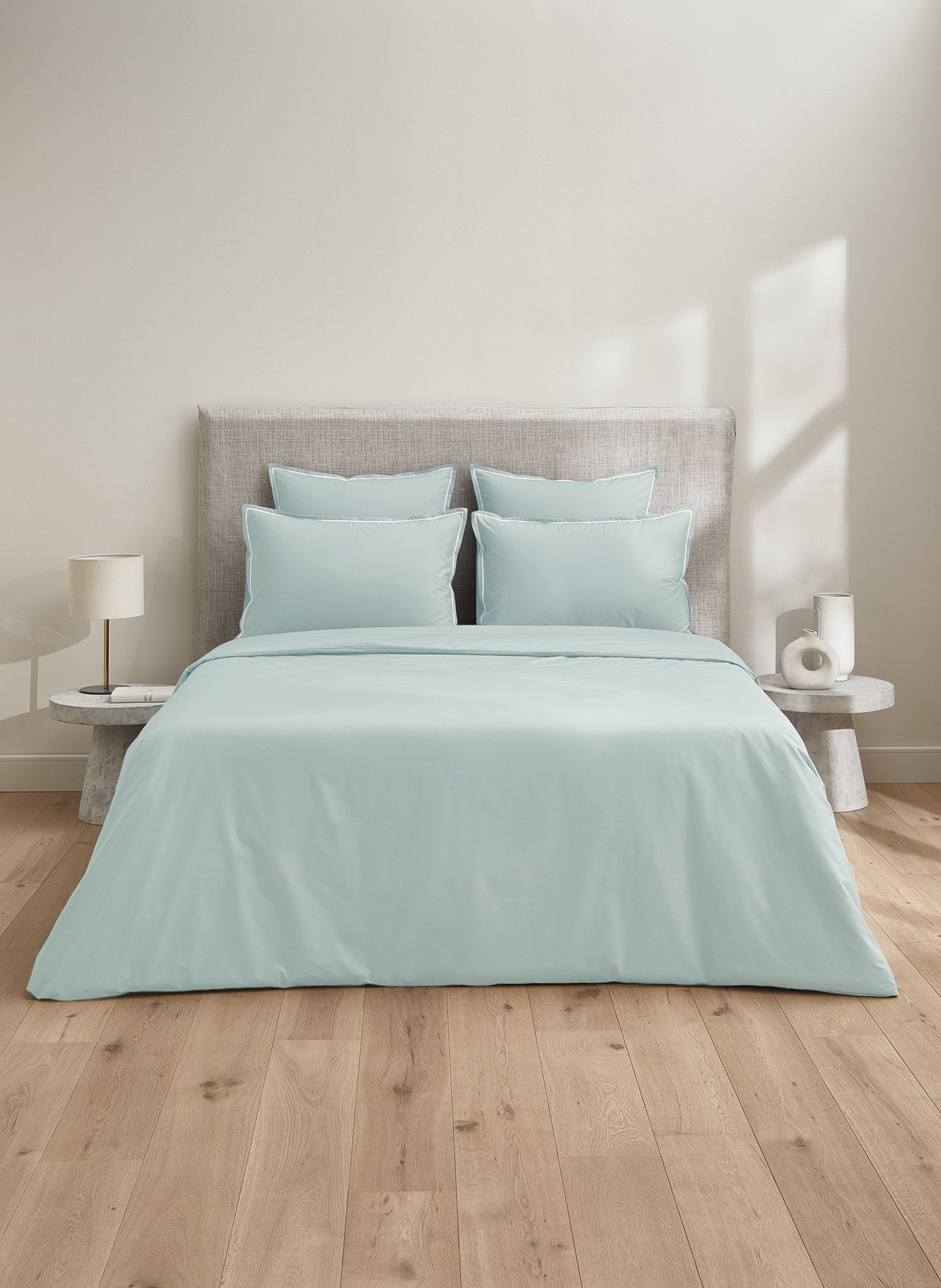 Taie d'oreiller vendôme cumulus coco ANNE DE SOLENE Vert