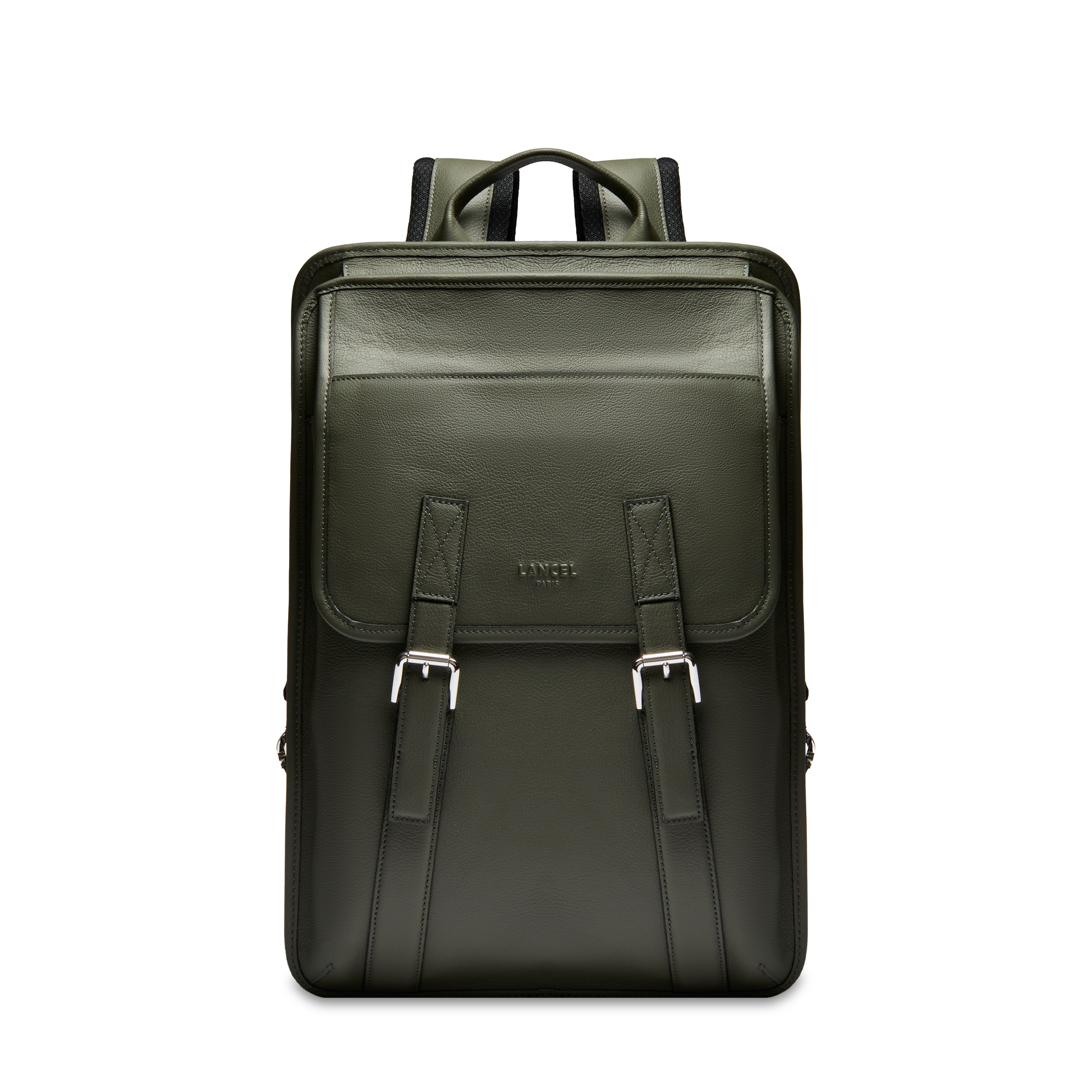 Sac à dos zippé mistral de lancel en cuir LANCEL Gris