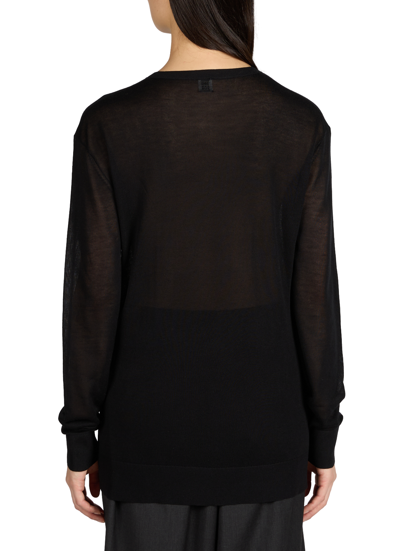 Pull droit uni TOTEME Noir
