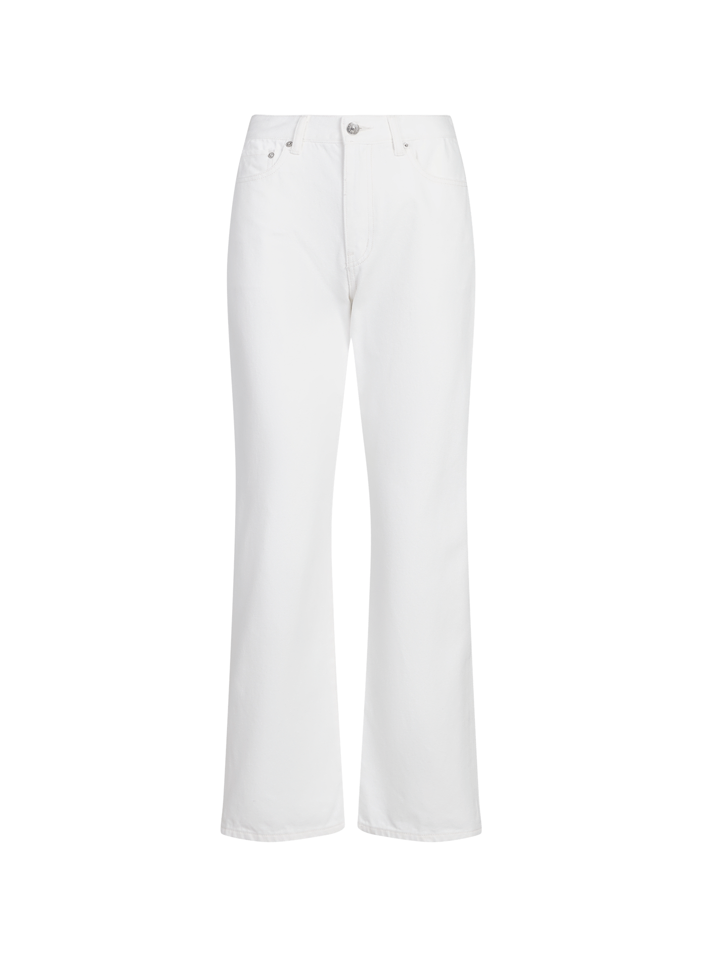 Jean droit en coton DUNST Blanc