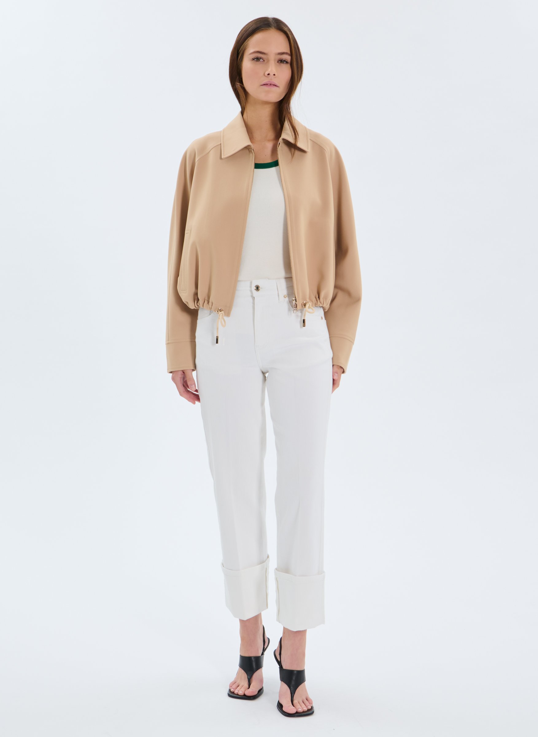 Jeans  popus ZAPA Blanc