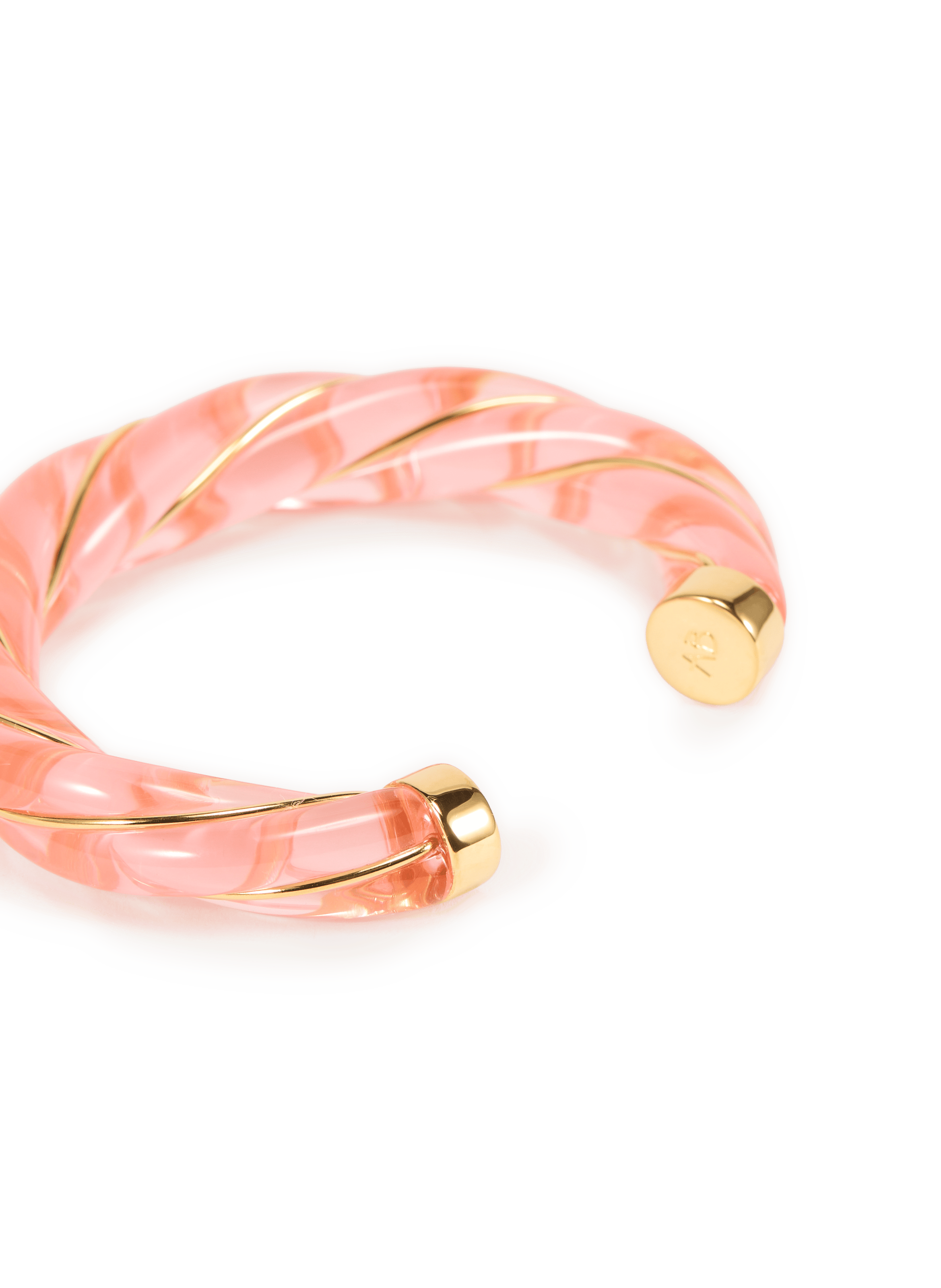 Bracelet manchette torsadé Diana AURELIE BIDERMANN Rose