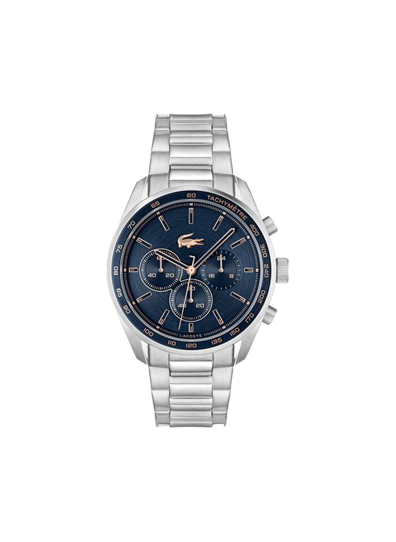 Montre quartz Boston en acier inoxydable LACOSTE MONTRES Bleu
