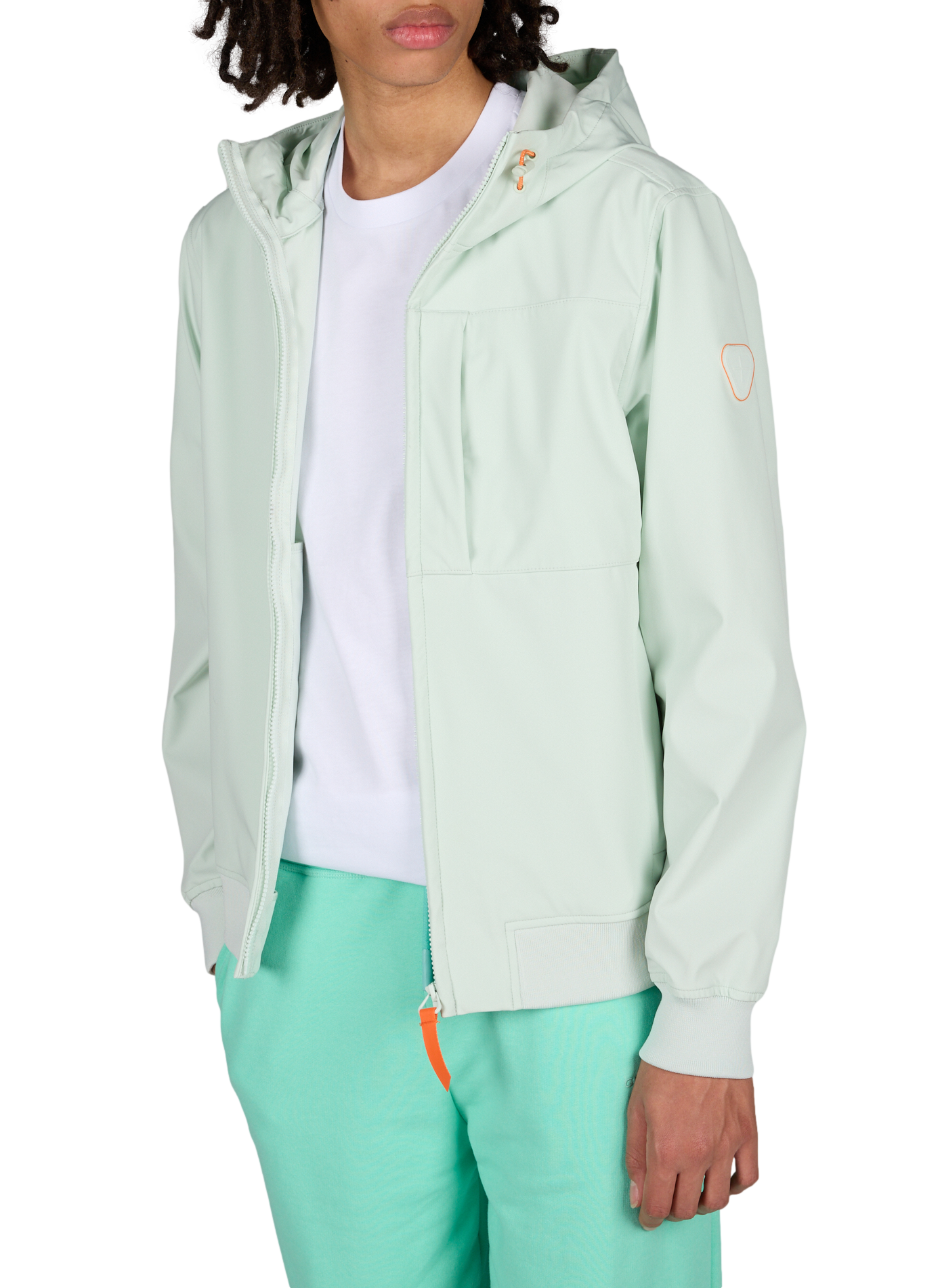 Ronaldo technical hooded jacket GERTRUDE ET GASTON Green