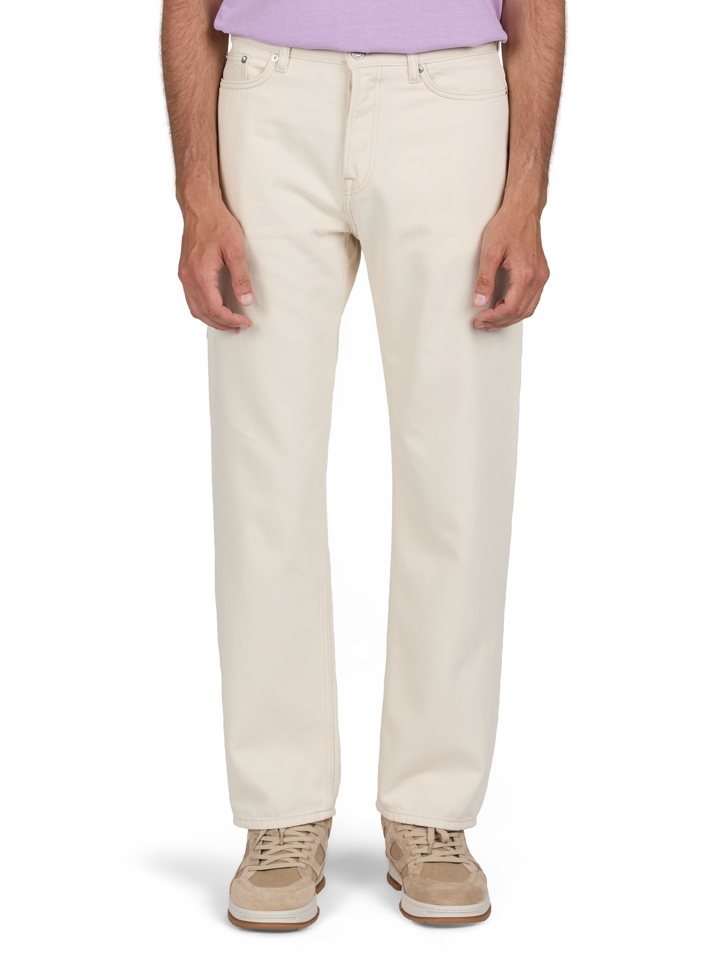 Straight cotton trousers SAMSOE SAMSOE Beige