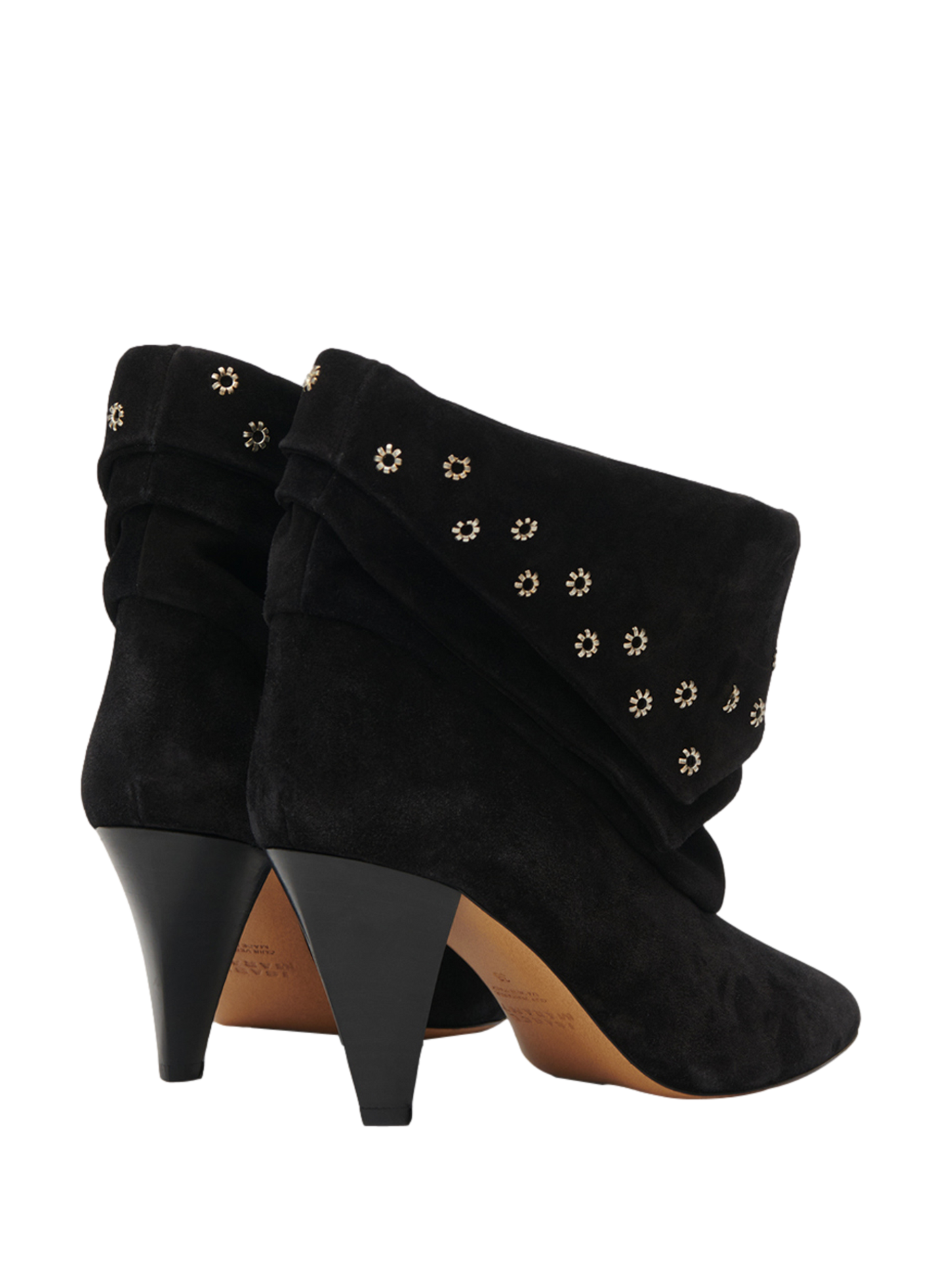 Stiefeletten mit Absätzen aus Veloursleder ISABEL MARANT Schwarz