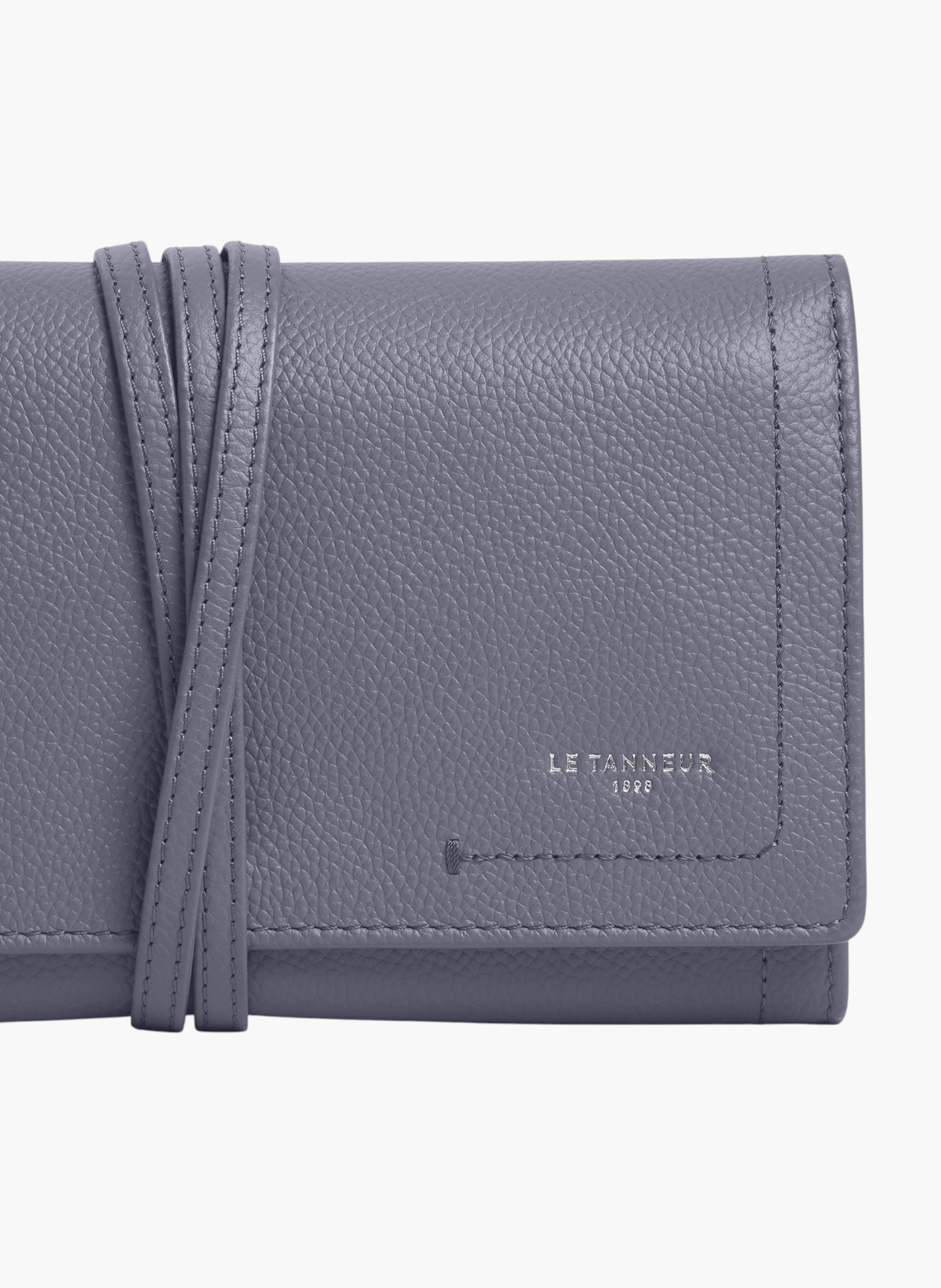 Coffret bijoux de voyage en cuir grainé LE TANNEUR Bleu
