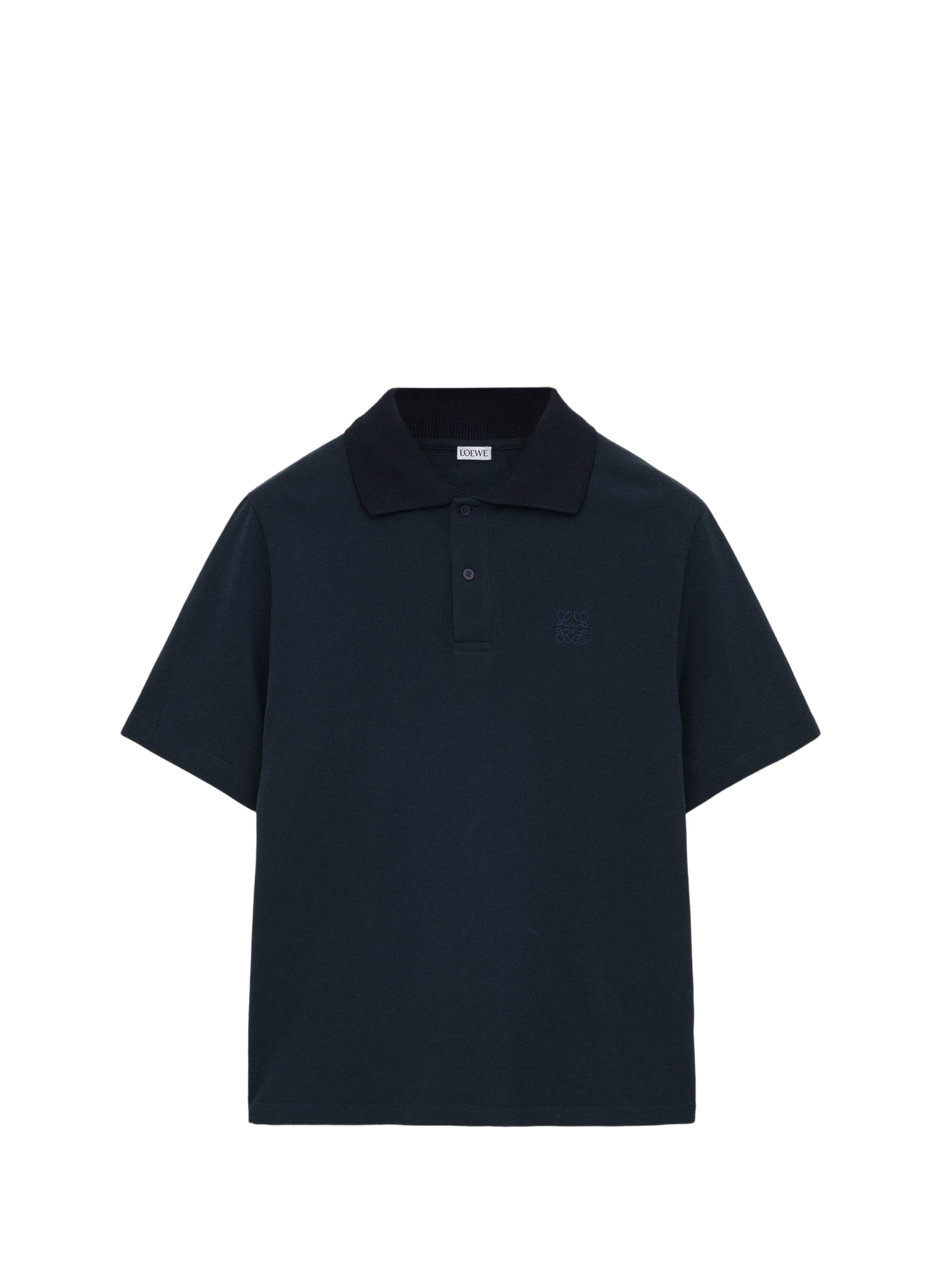 Lightweight cotton piqué polo LOEWE Blue
