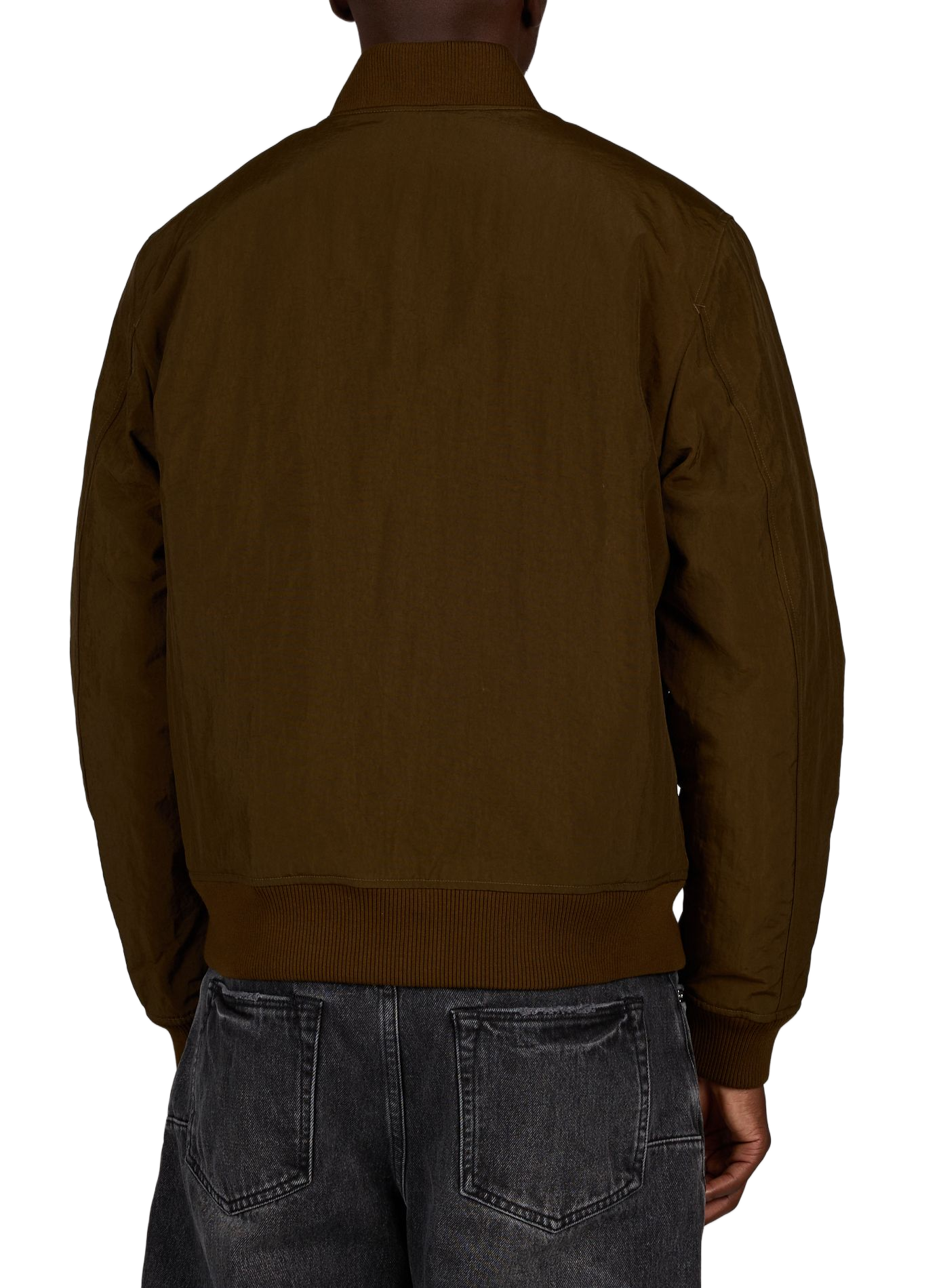 Plain cotton bomber jacket LES DEUX Khaki
