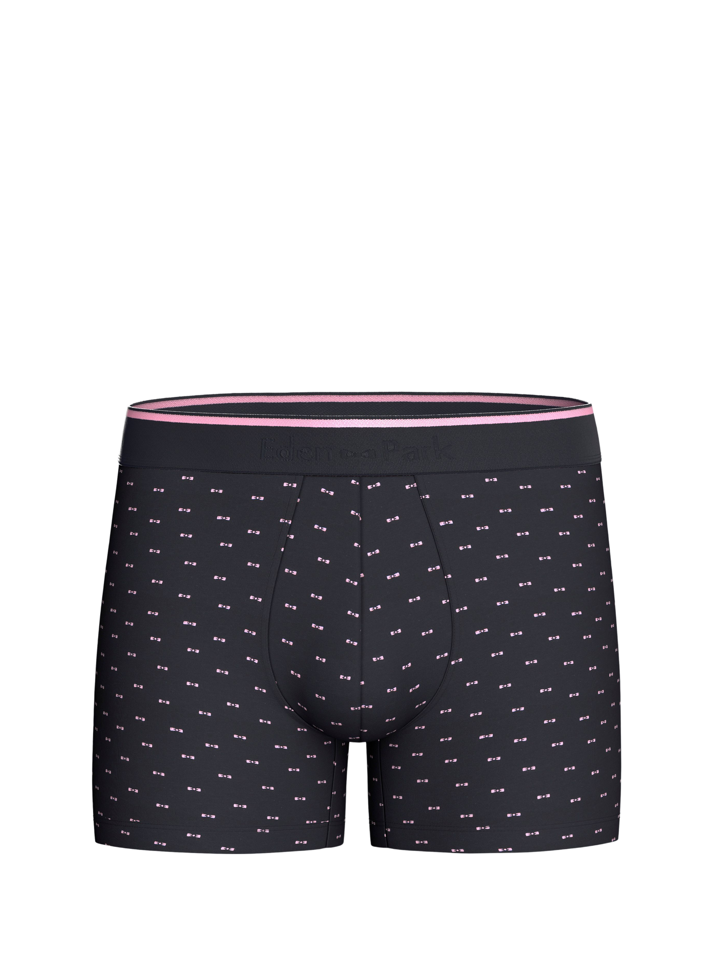 Boxershort met microstrikmotief van katoenmix EDEN PARK Blauw