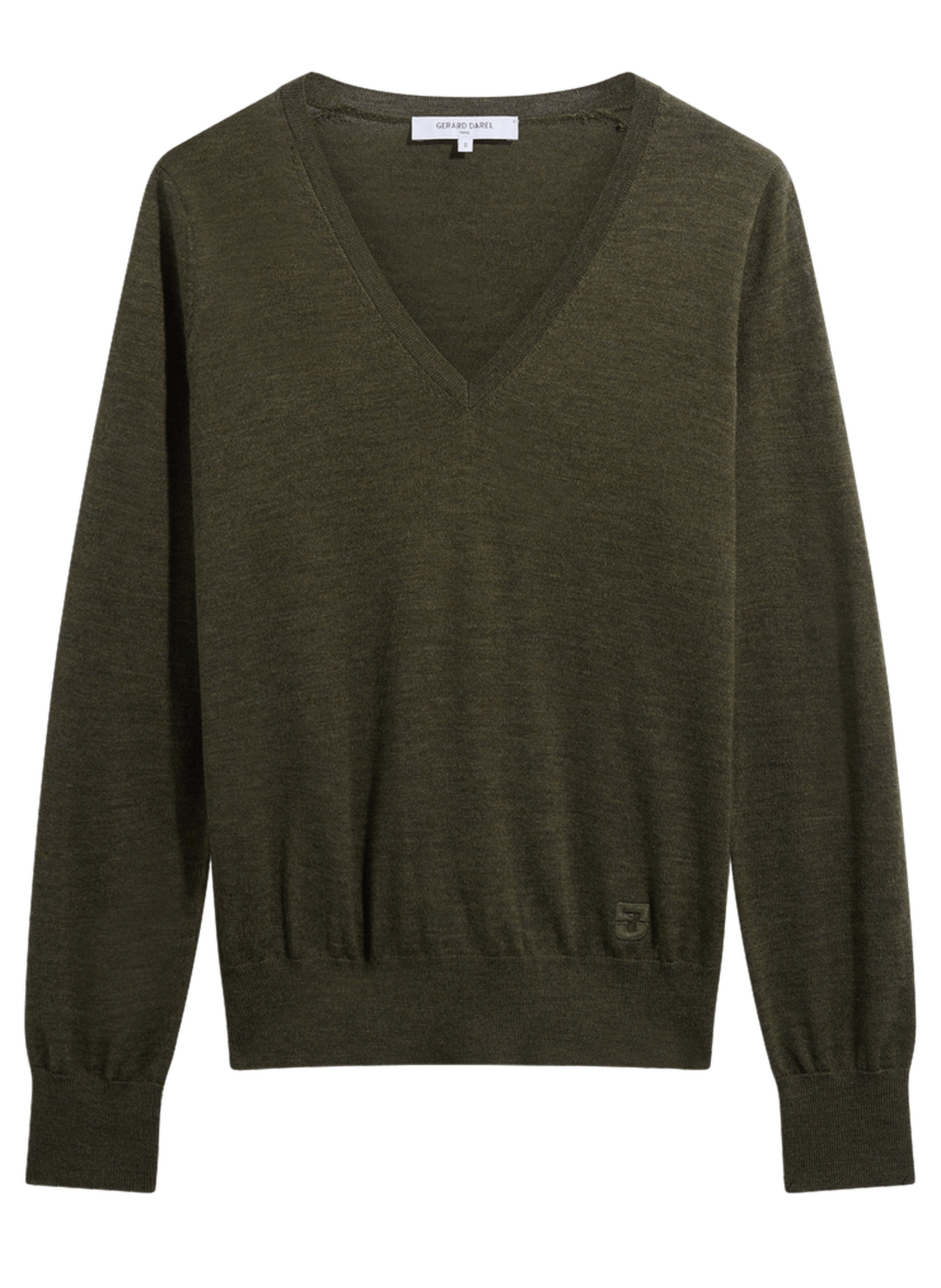 Pull v en laine fine - rachel GERARD DAREL Kaki