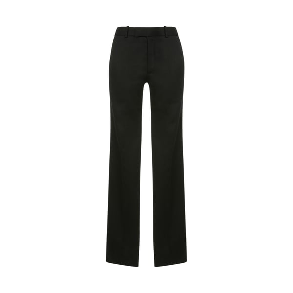 Pantalon évasé en laine