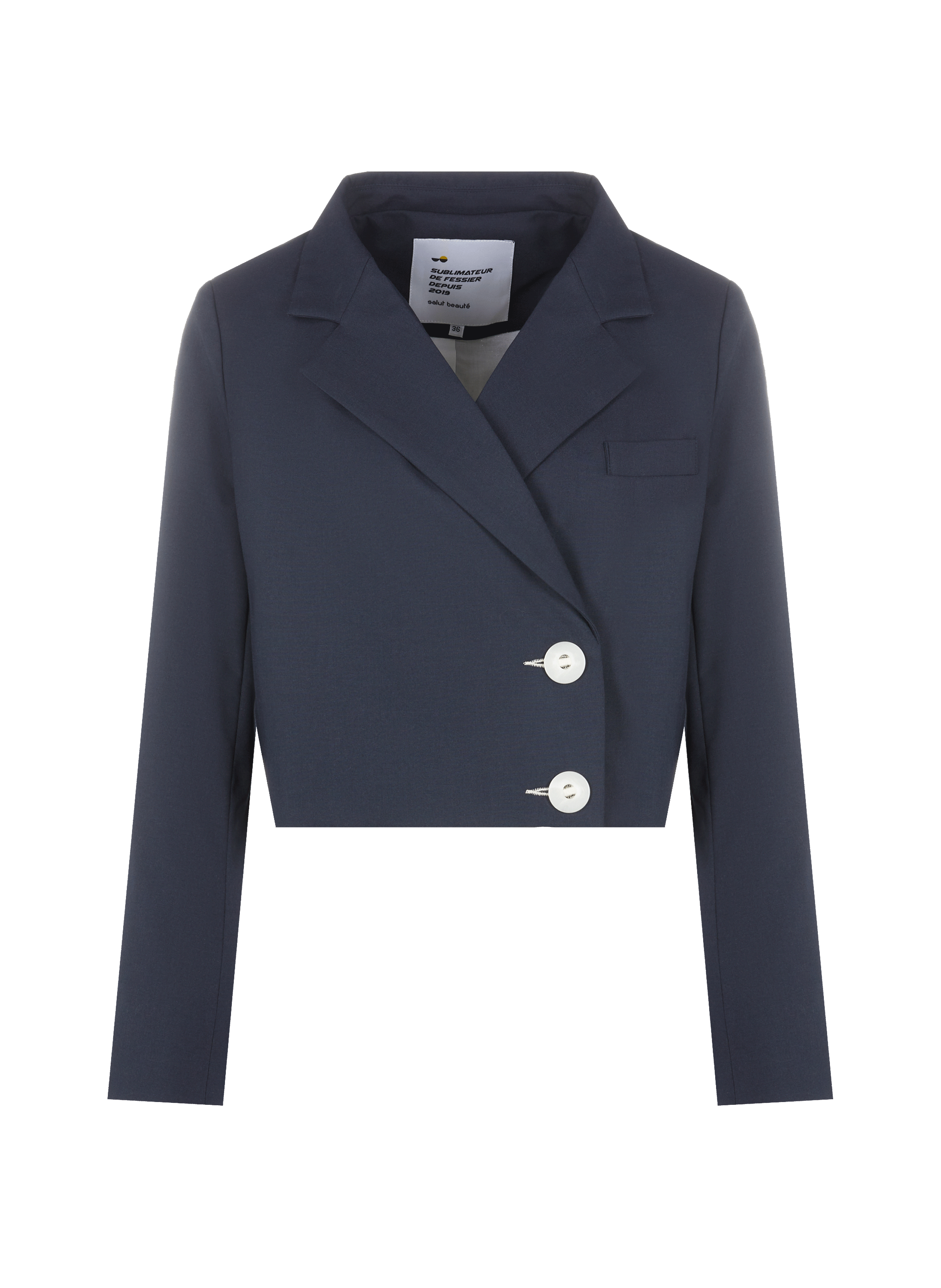 Veste courte en viscose mélangée