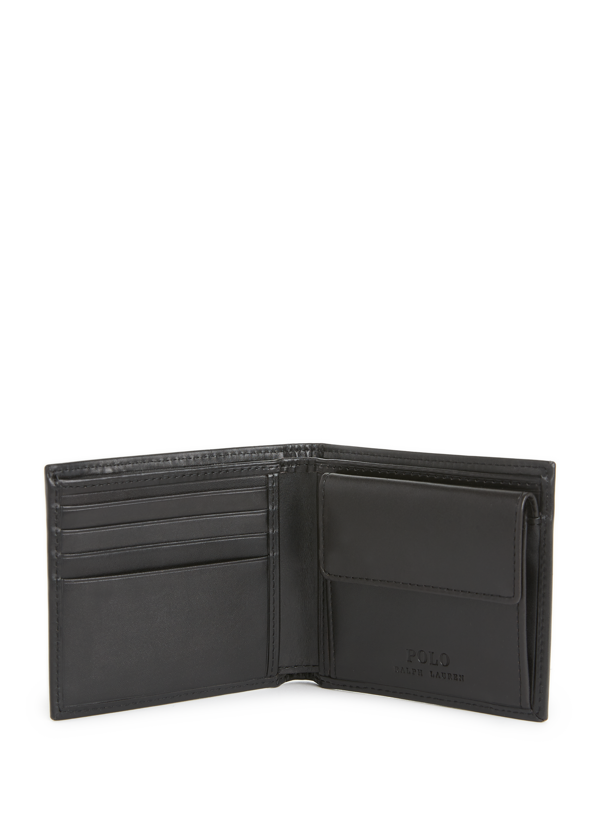 Portefeuille en cuir POLO RALPH LAUREN Noir