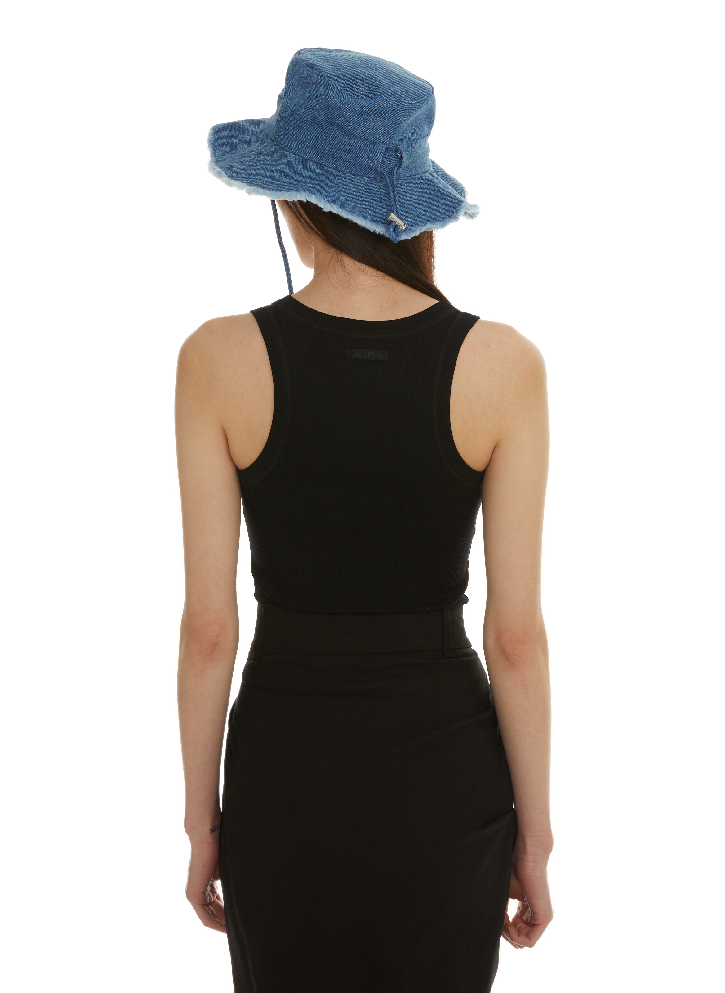 Le Débardeur Gros Grain tank top JACQUEMUS Black