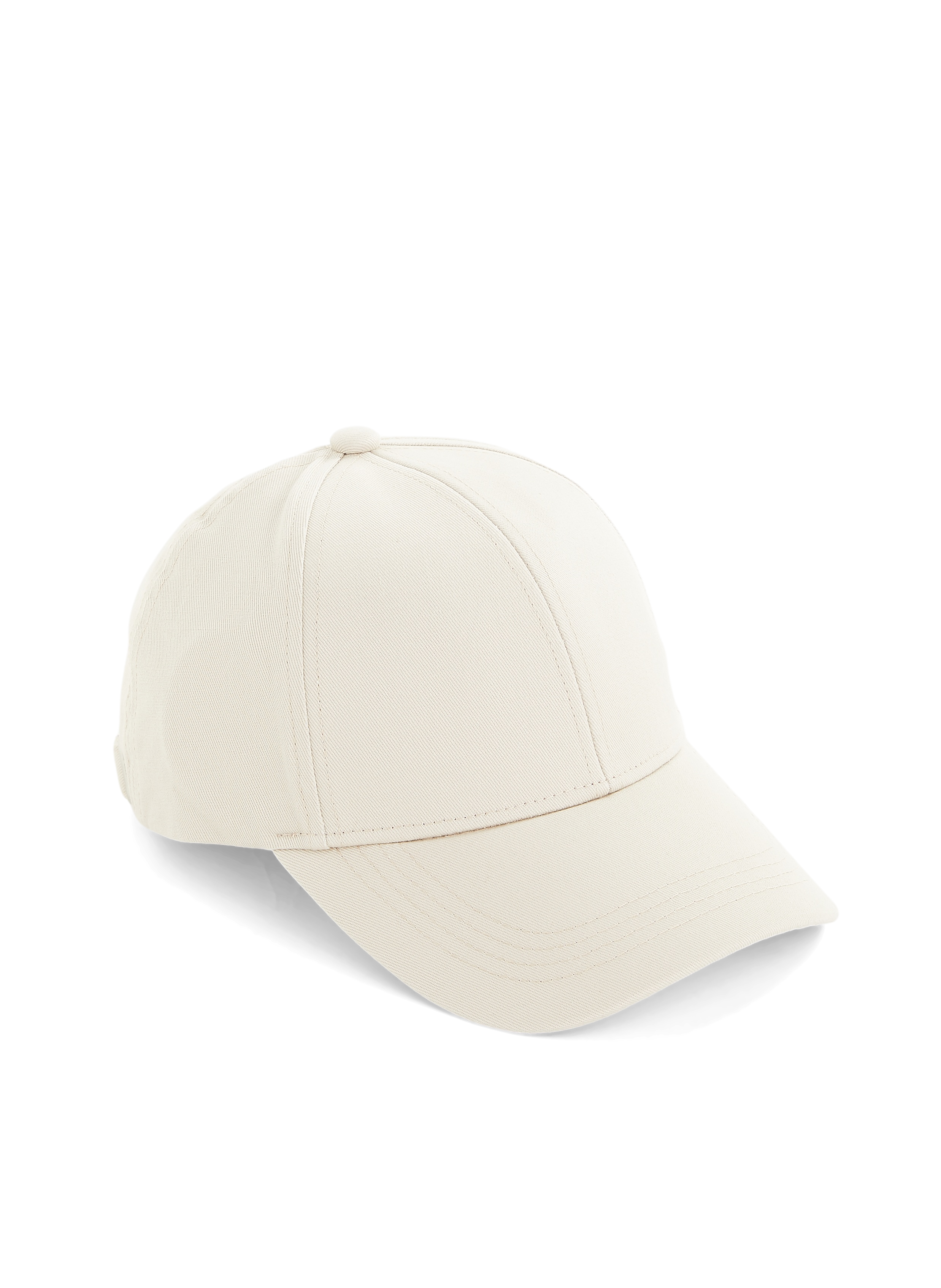 Cotton logo baseball cap SAISON 1865 Beige