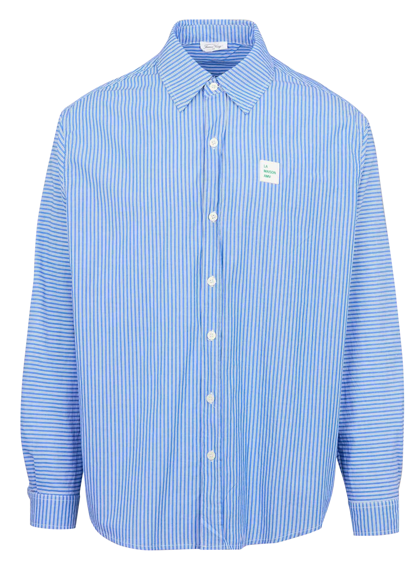 Chemise oversize rayée en coton zatybay AMERICAN VINTAGE Bleu