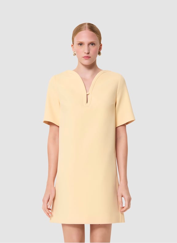 Robe droit uni - ray Jaune by TARA JARMON TARA JARMON Robe droit uni - ray Jaune