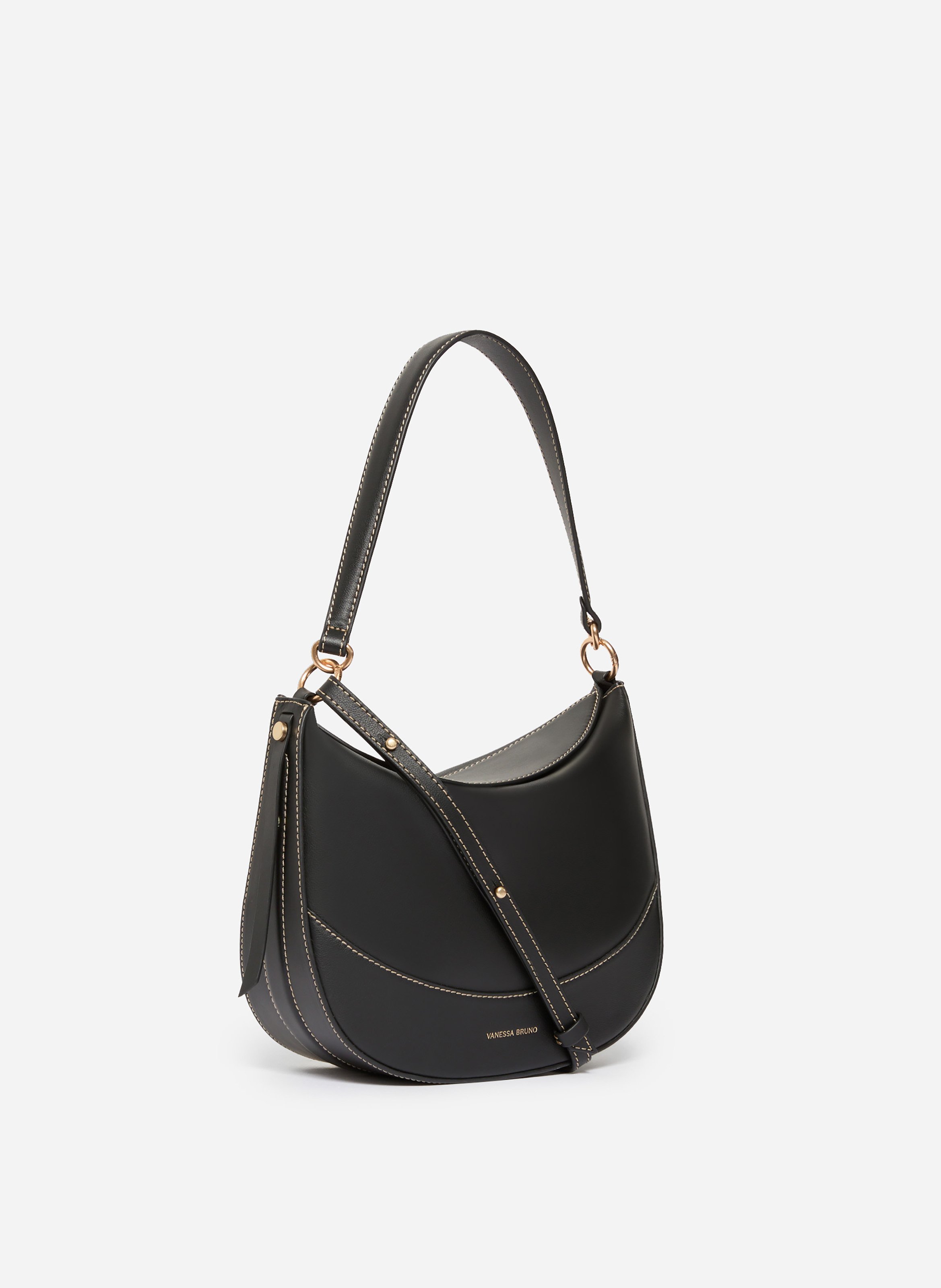 Moyen sac daily en cuir VANESSA BRUNO Noir