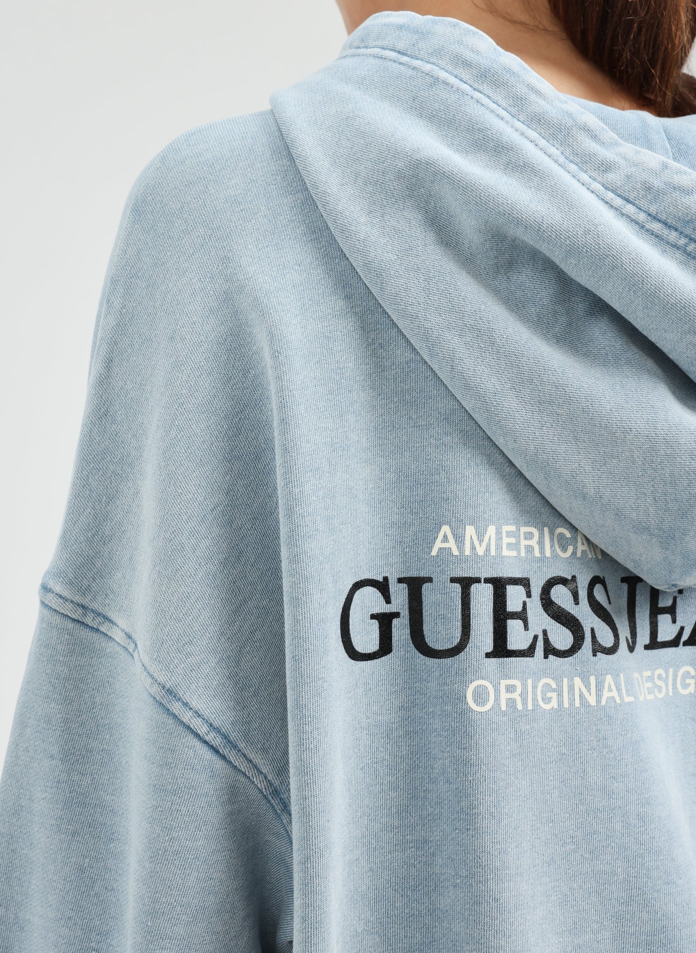 Hoodie délavé  GUESS Grey