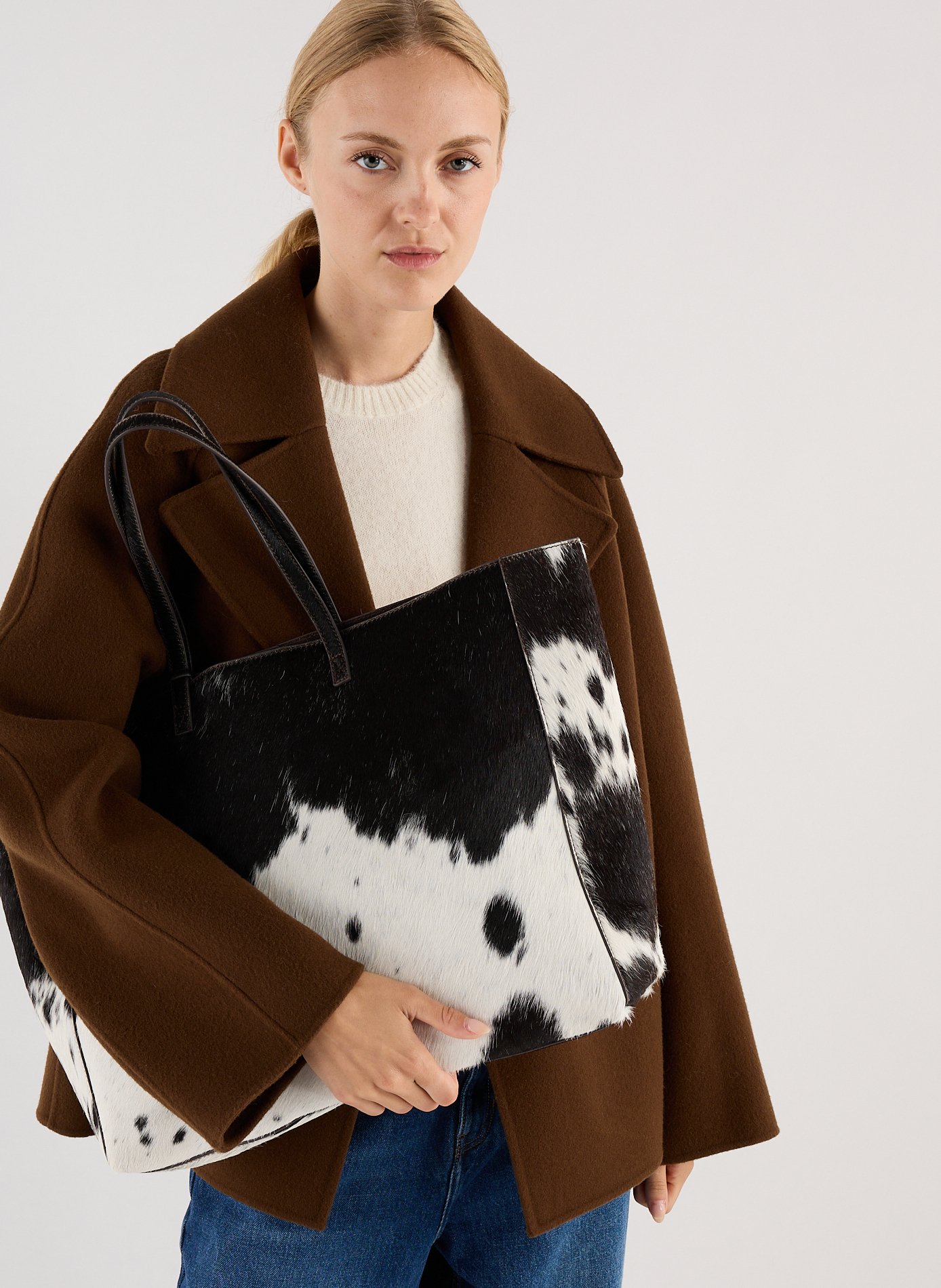 Sac Cabas Ginow imprimé en cuir SAISON 1865 Multicolore