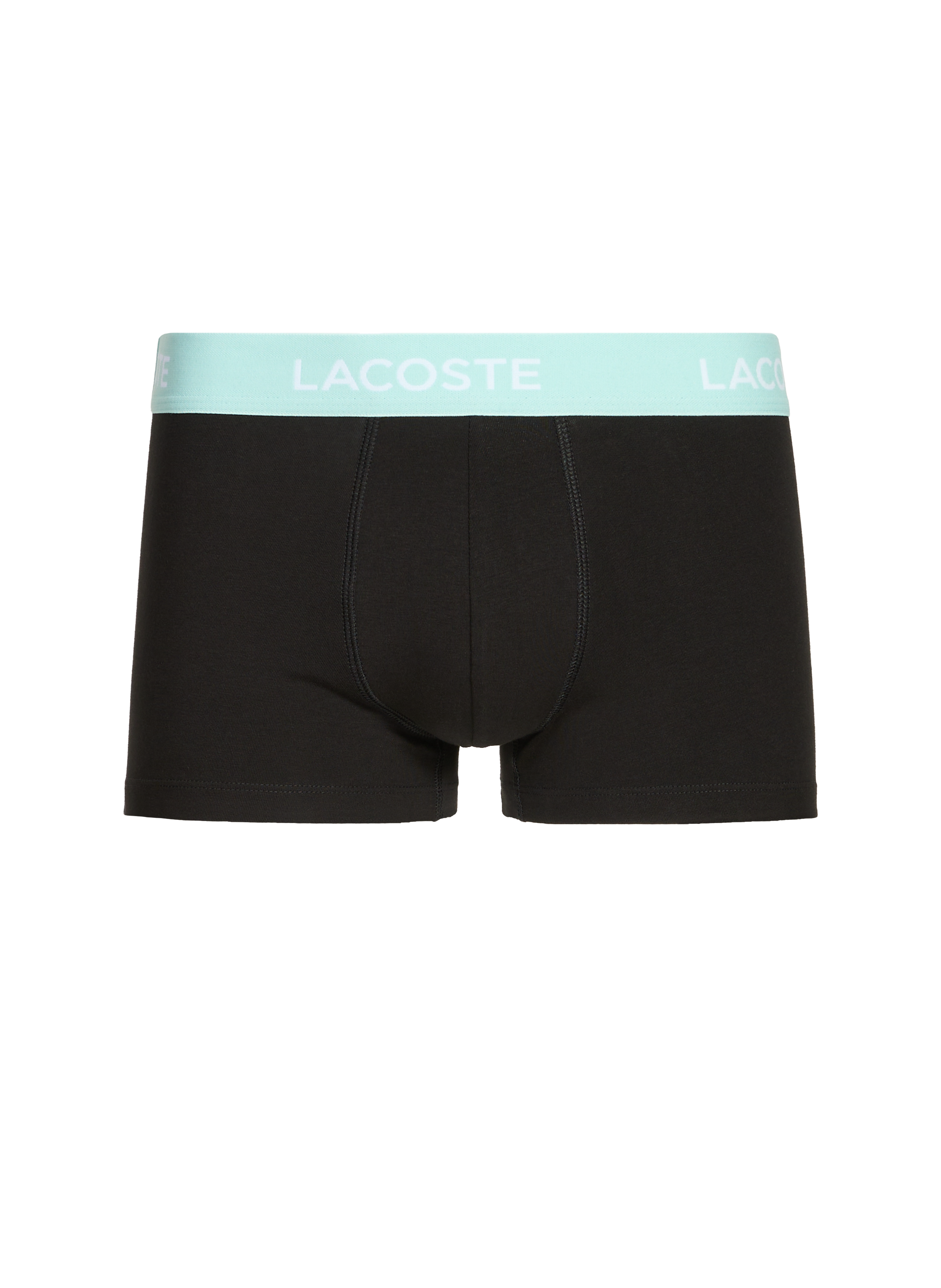 Lot de 5 boxers en coton mélangé LACOSTE Noir